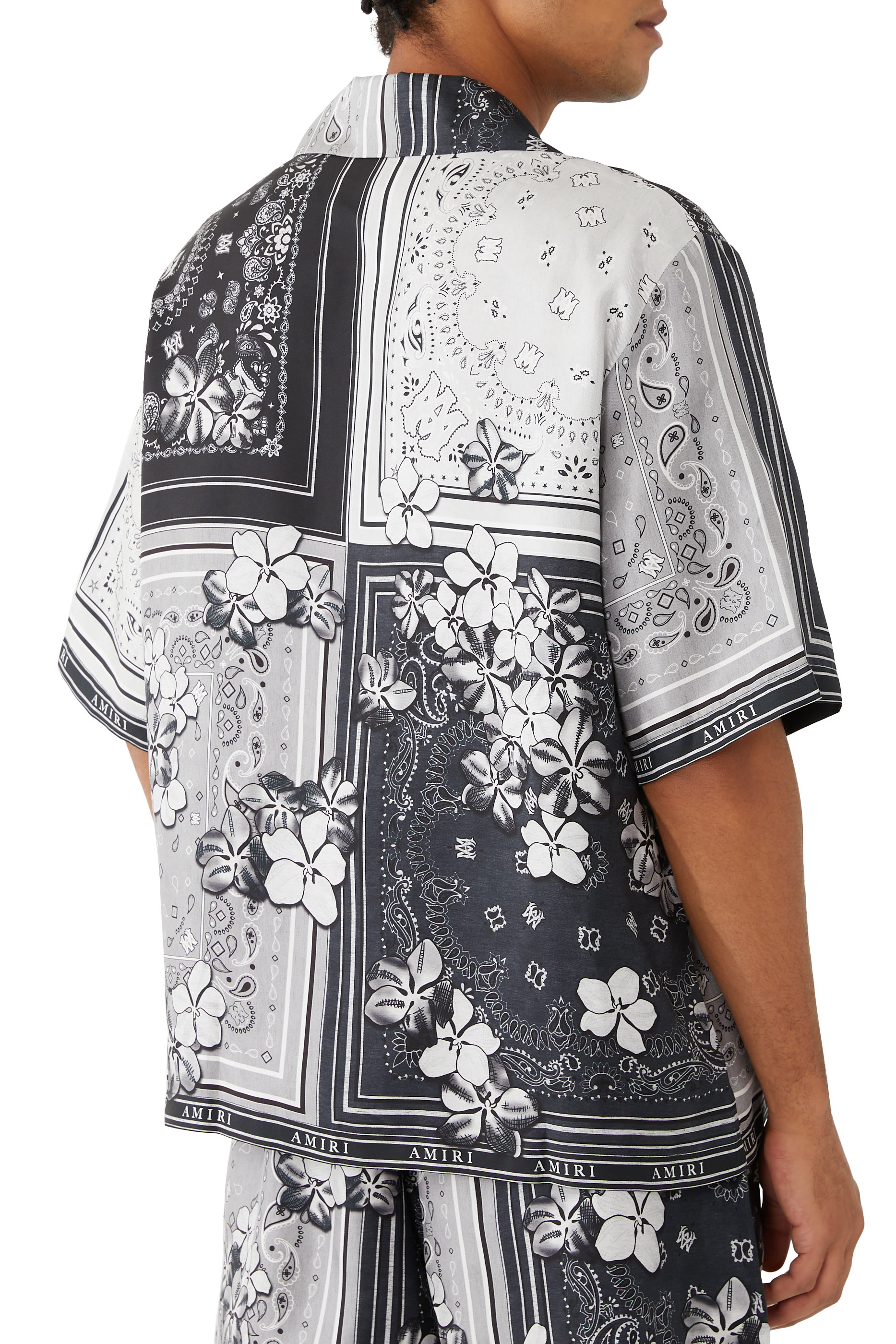 قميص بولينج بنقشة باندانا بزهور