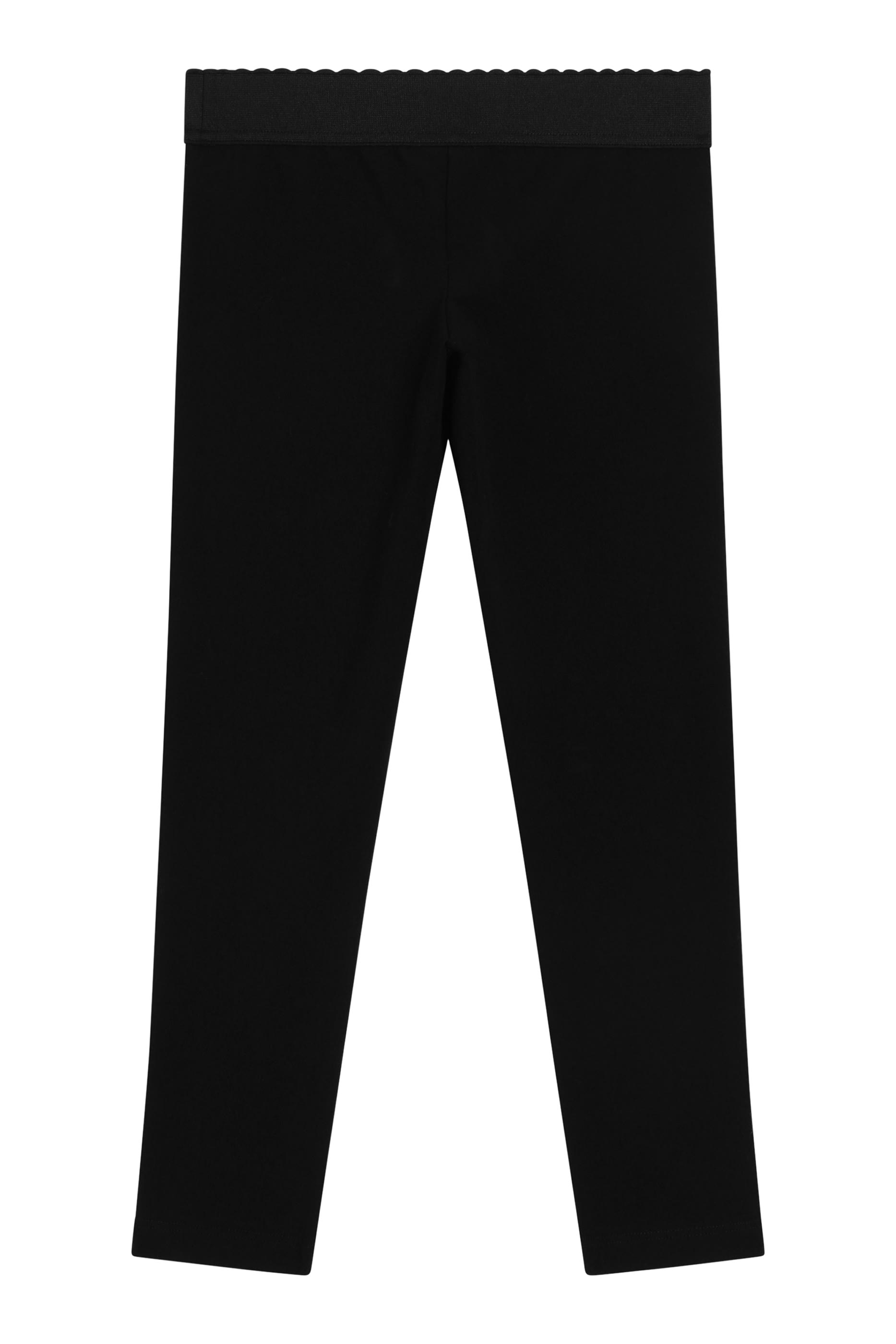 لغينغز بنقشة حرفي شعار الماركة بنسيج متشابك للأطفال