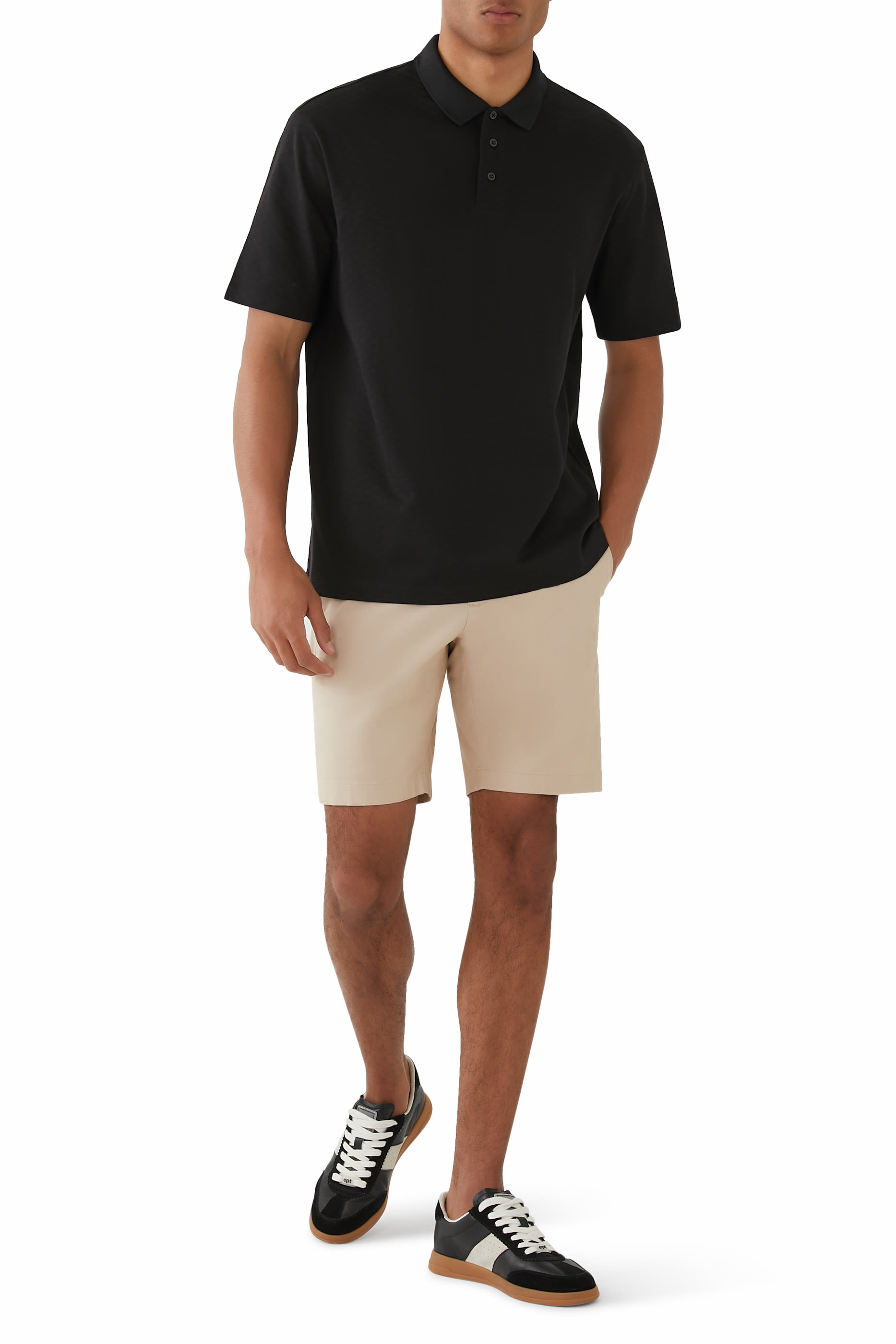 قميص بولو مطرز بالكامل