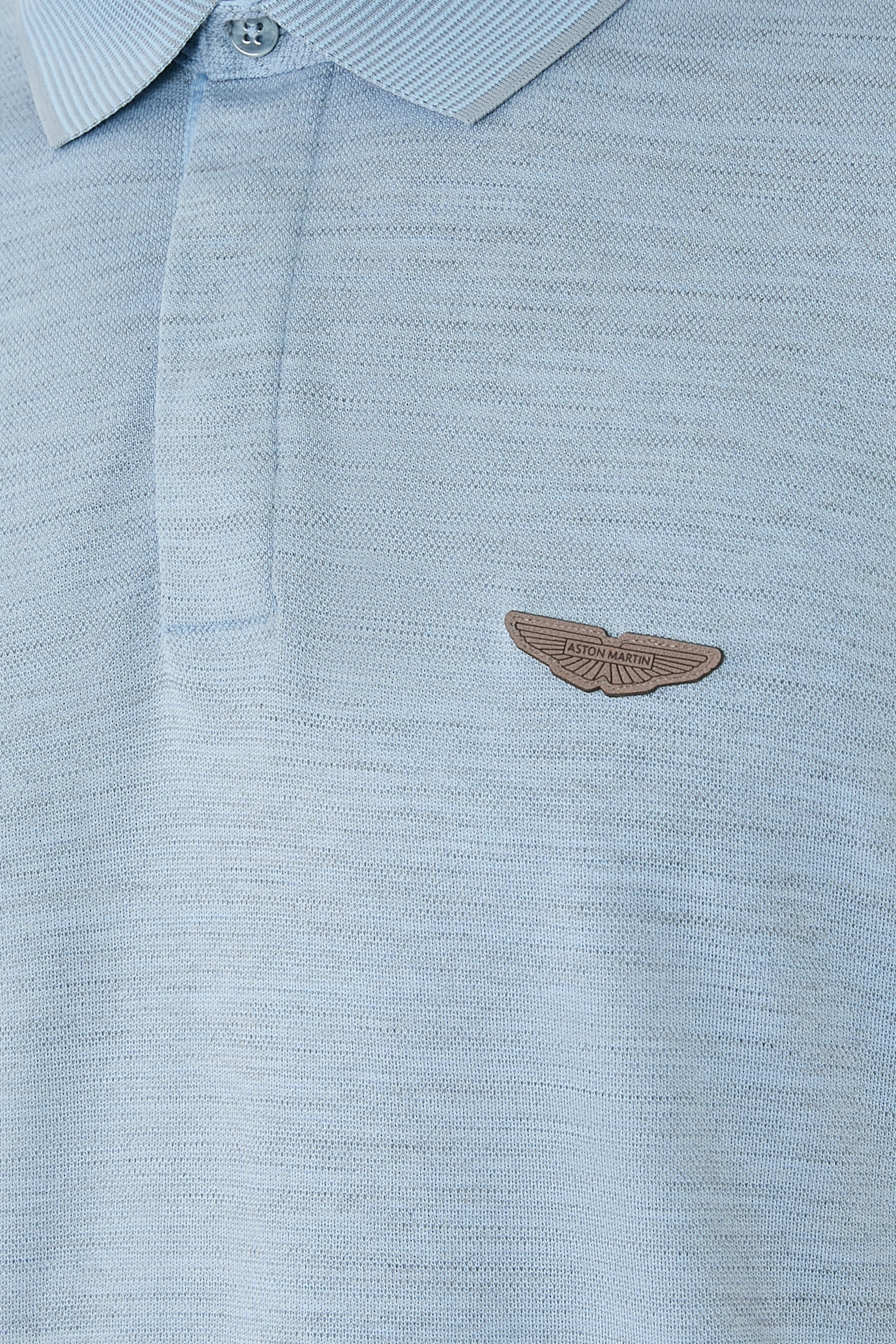 قميص بولو بقصة عادية قطن وصوف بيكيه