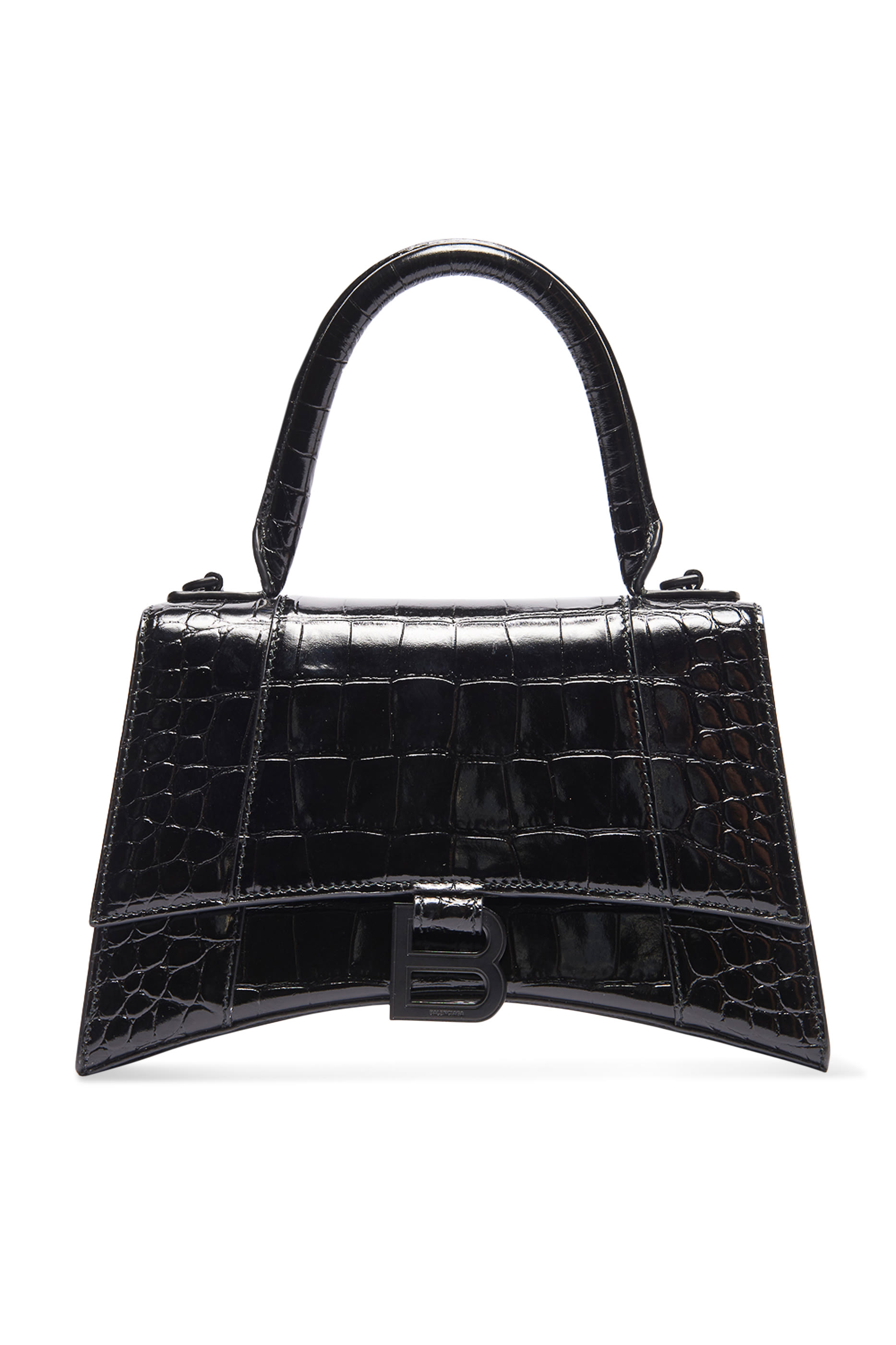 حقيبة بيد علوية وتصميم مقوس