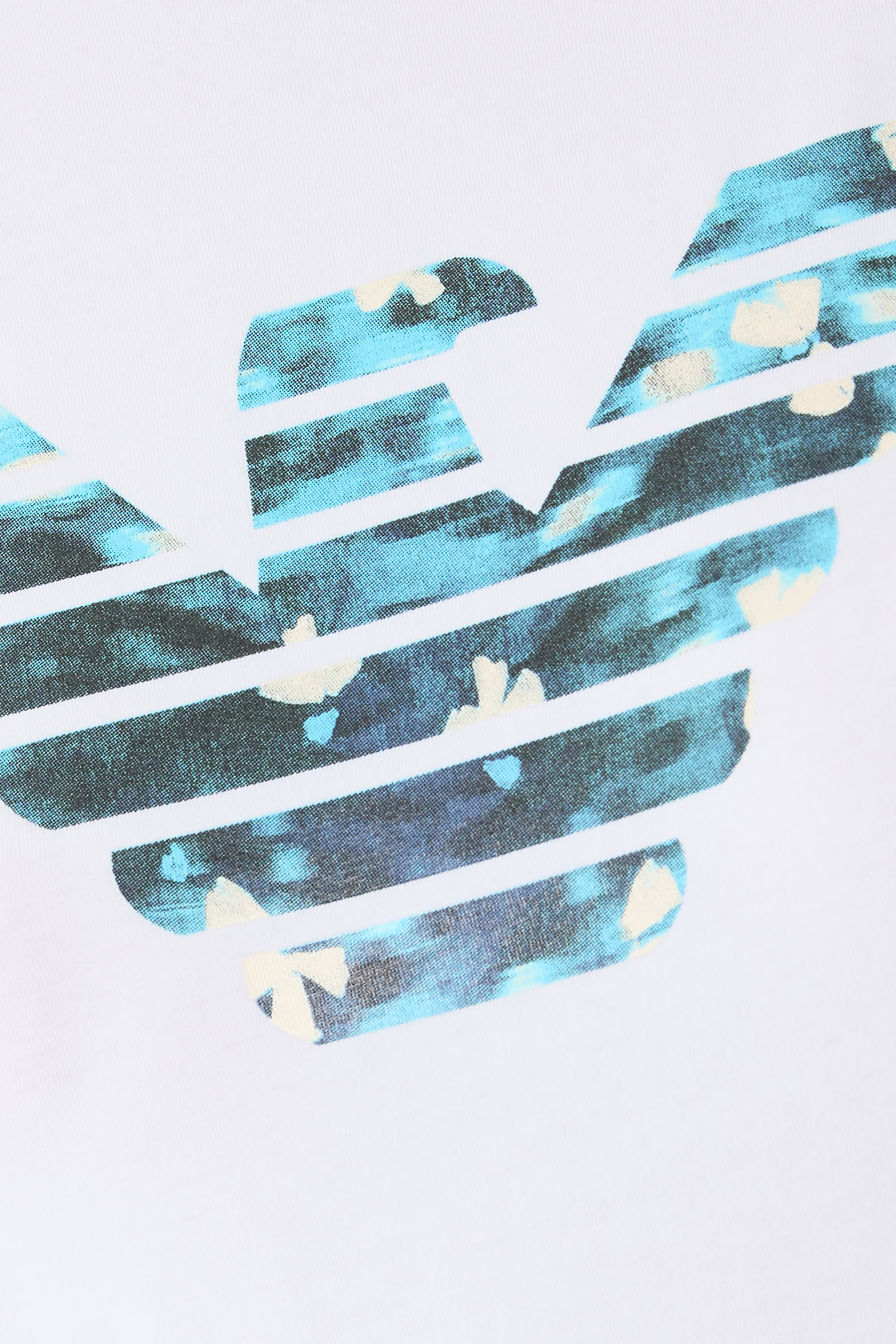 تيشيرت ايه اس في بقصة ضيقة وشعار الماركة بحجم كبير جبرسيه مطاطي