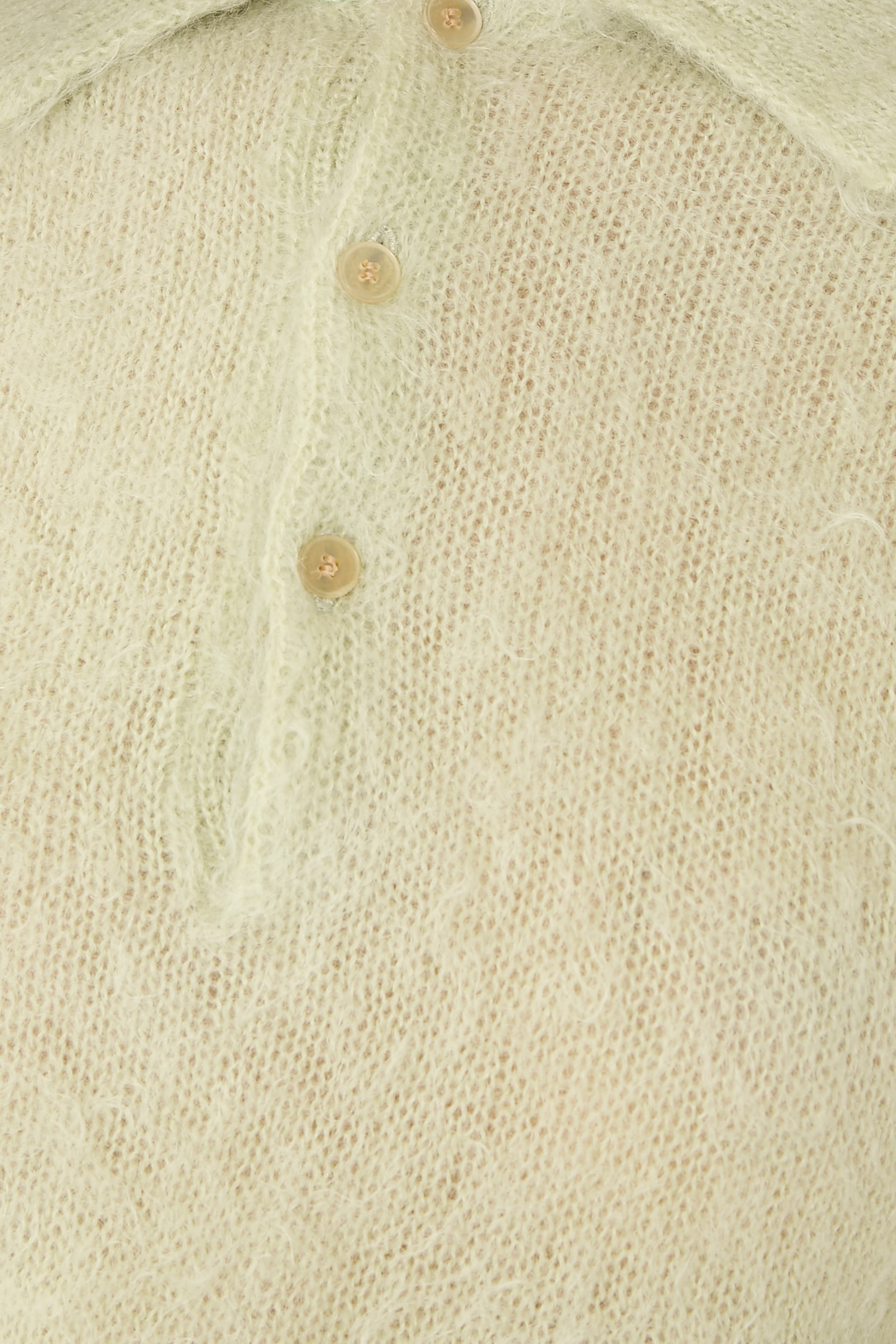 قميص بولو منسوج صوف موهير فائق النعومة