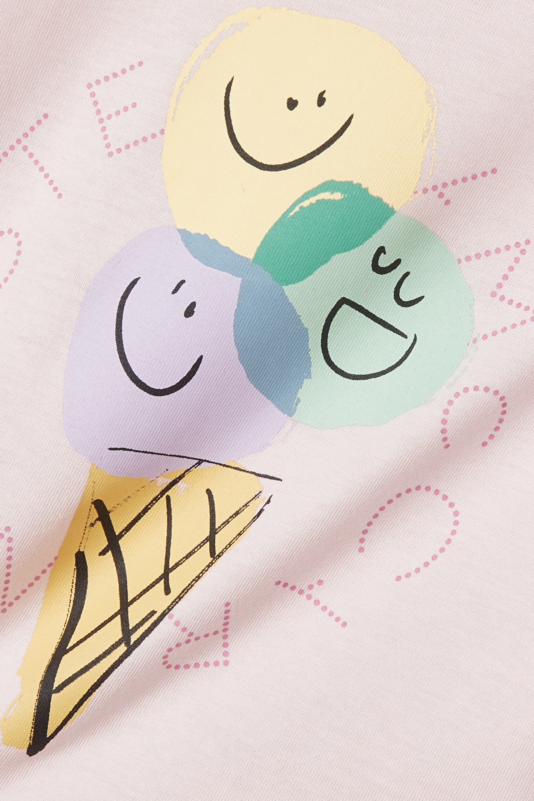 تيشيرت بطبعة ايس كريم غرافيكية للأطفال