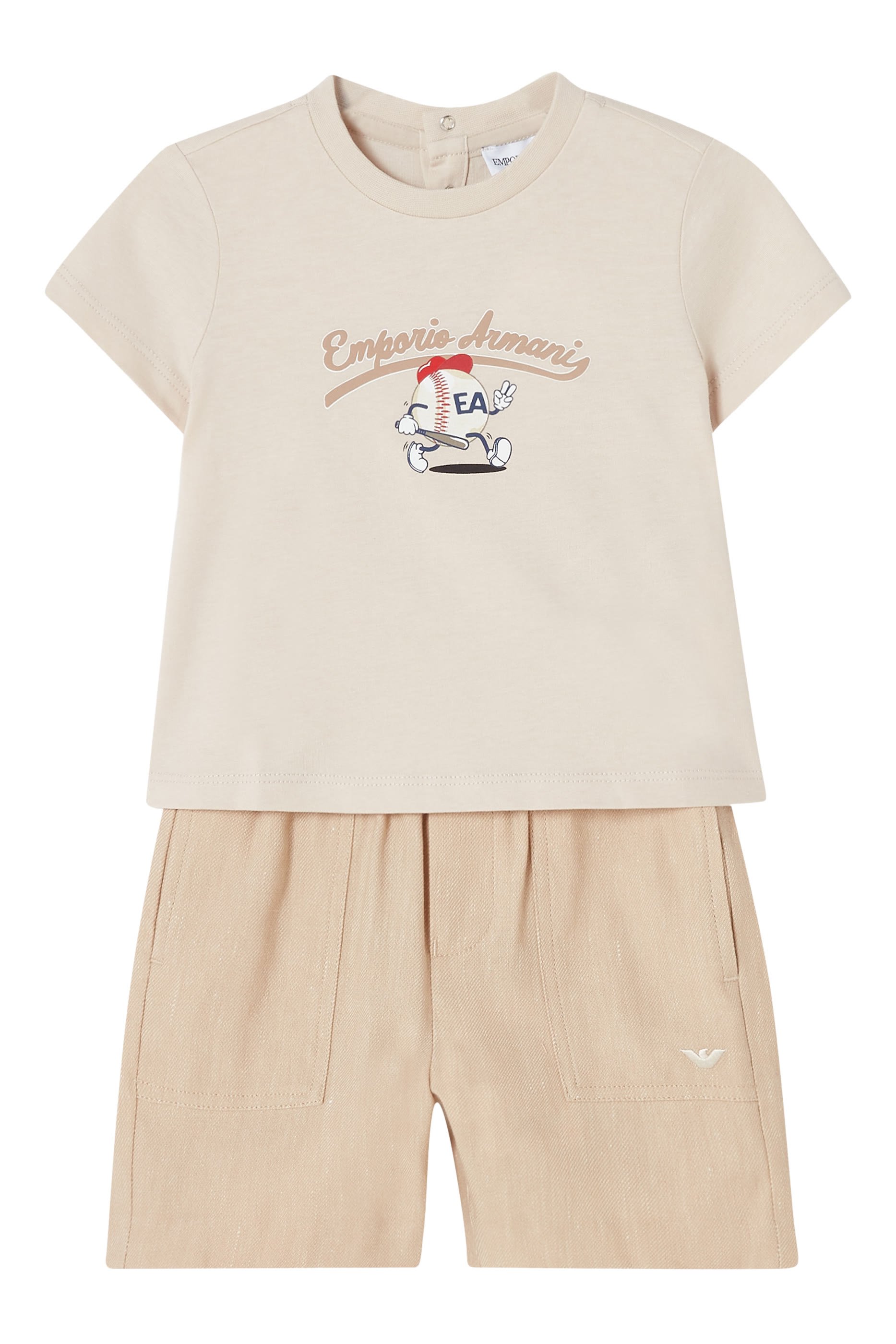 تيشيرت بطبعة بيسبول للأطفال