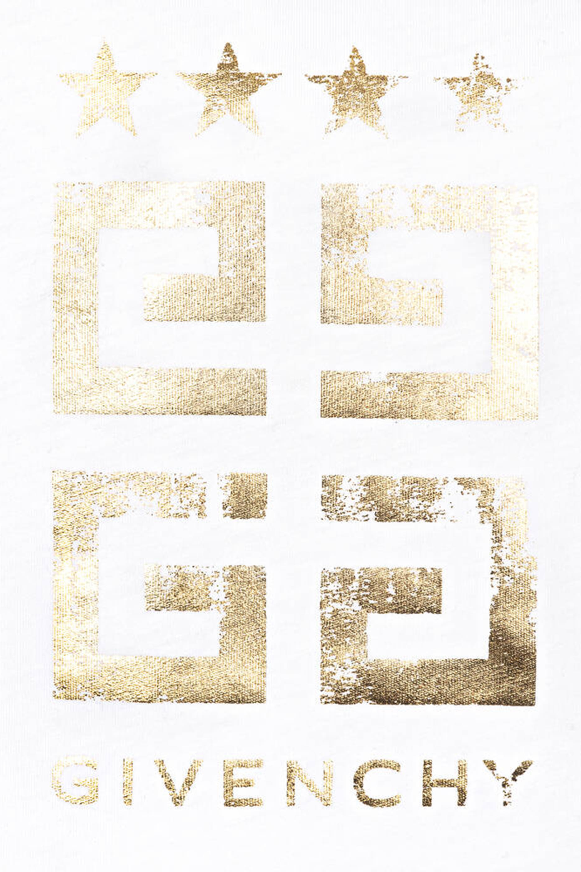 تيشيرت بأكمام قصيرة وشعار الماركة للأطفال