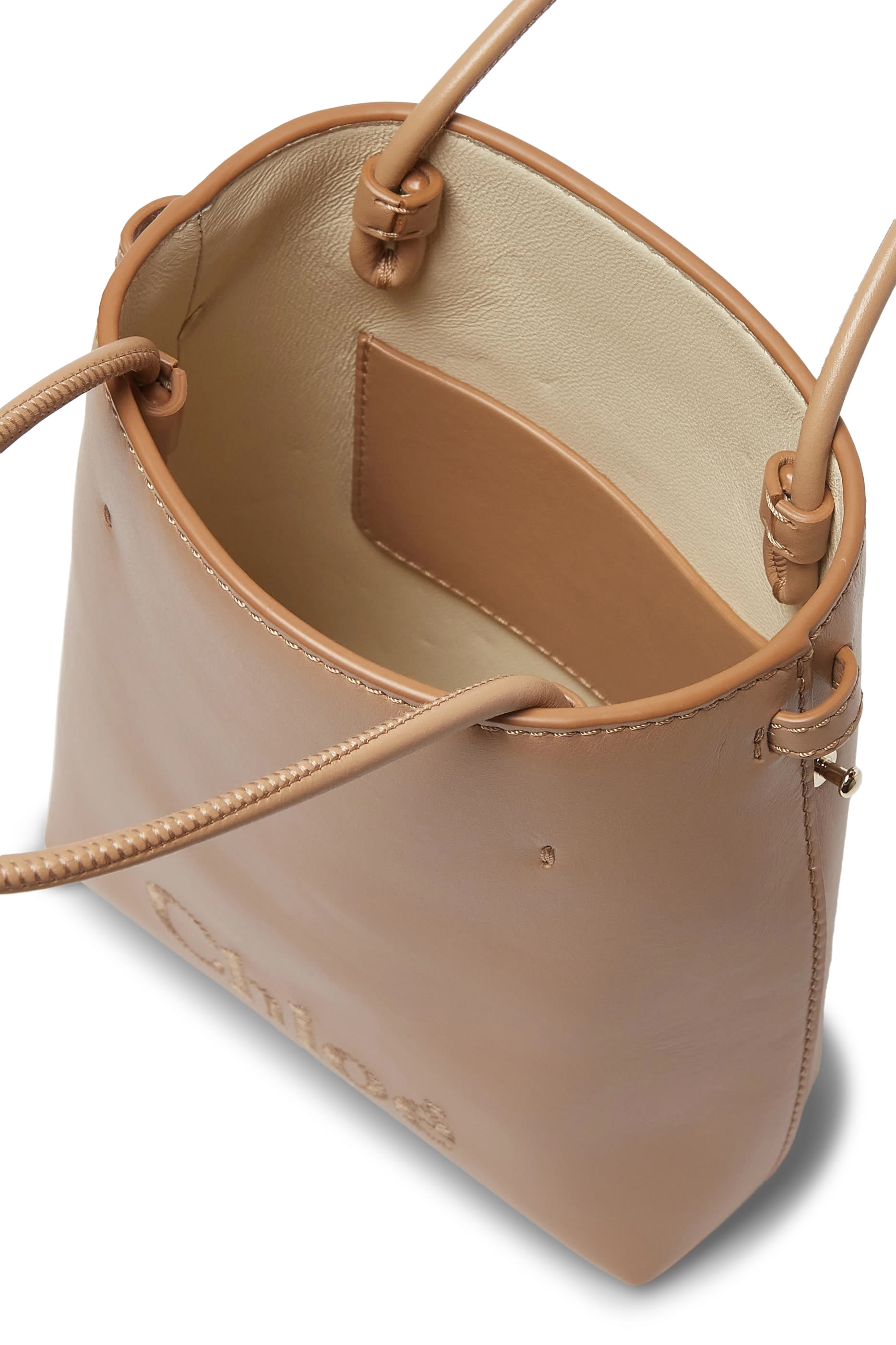 حقيبة سينس صغيرة بشعار الماركة المحاك