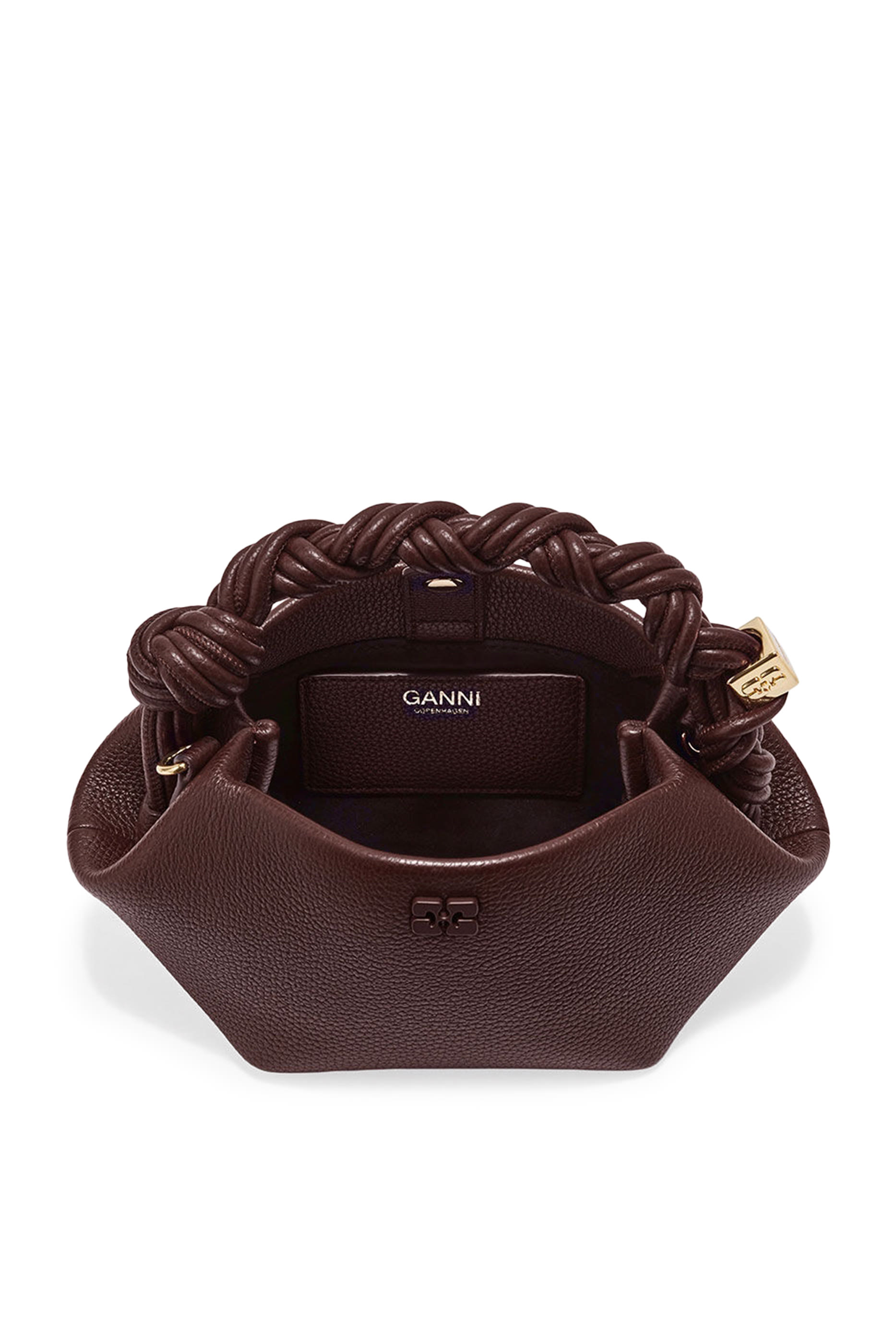 حقيبة بو صغيرة جلد بملمس بارز