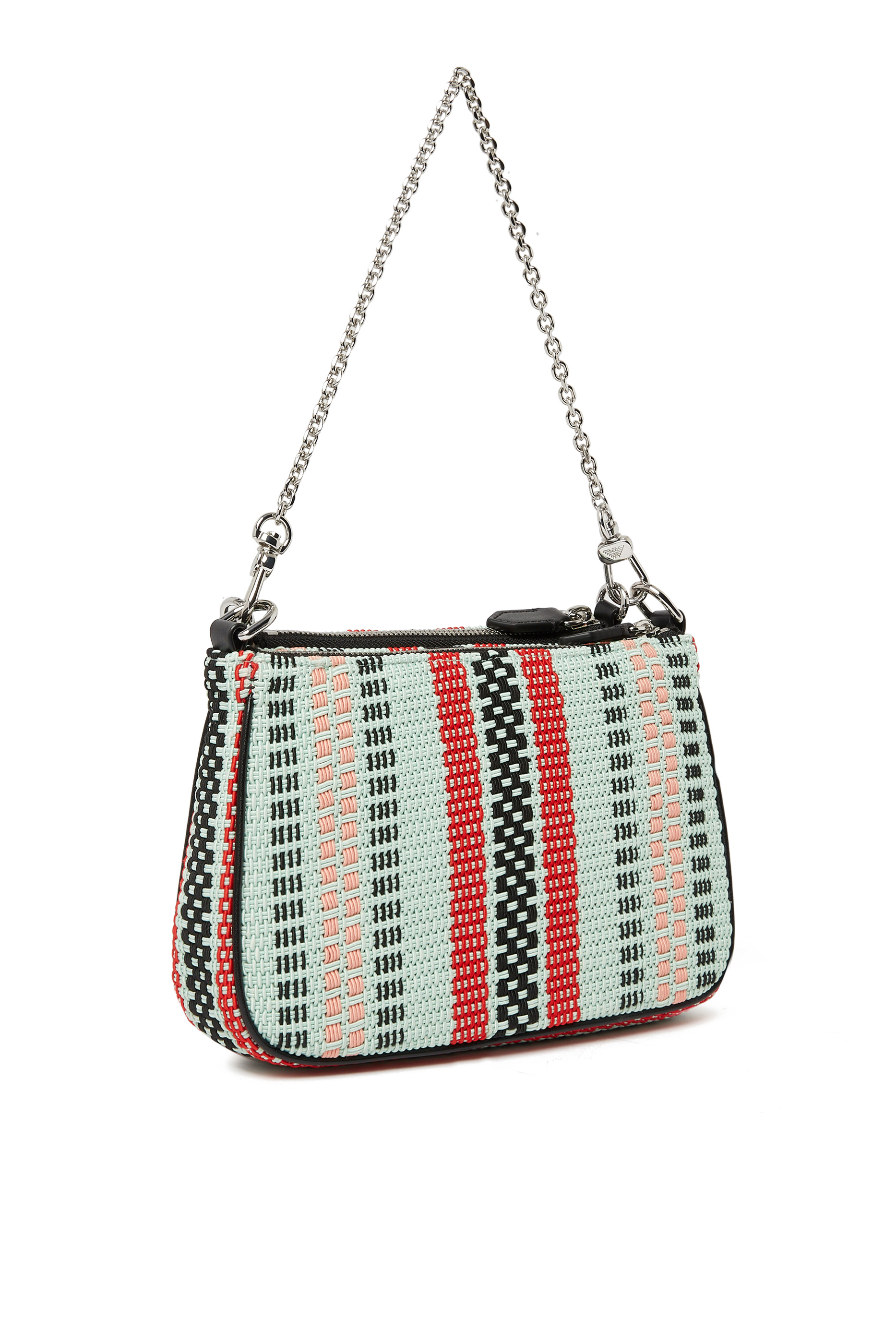 حقيبة كتف باسكيت ويف صغيرة مزدوجة