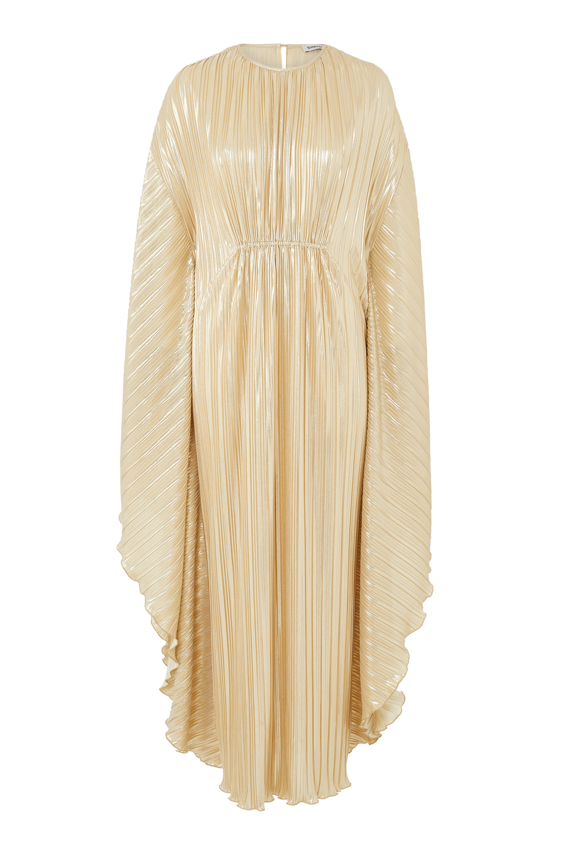 فستان بتصميم قفطانفرح بطيات بليسيه