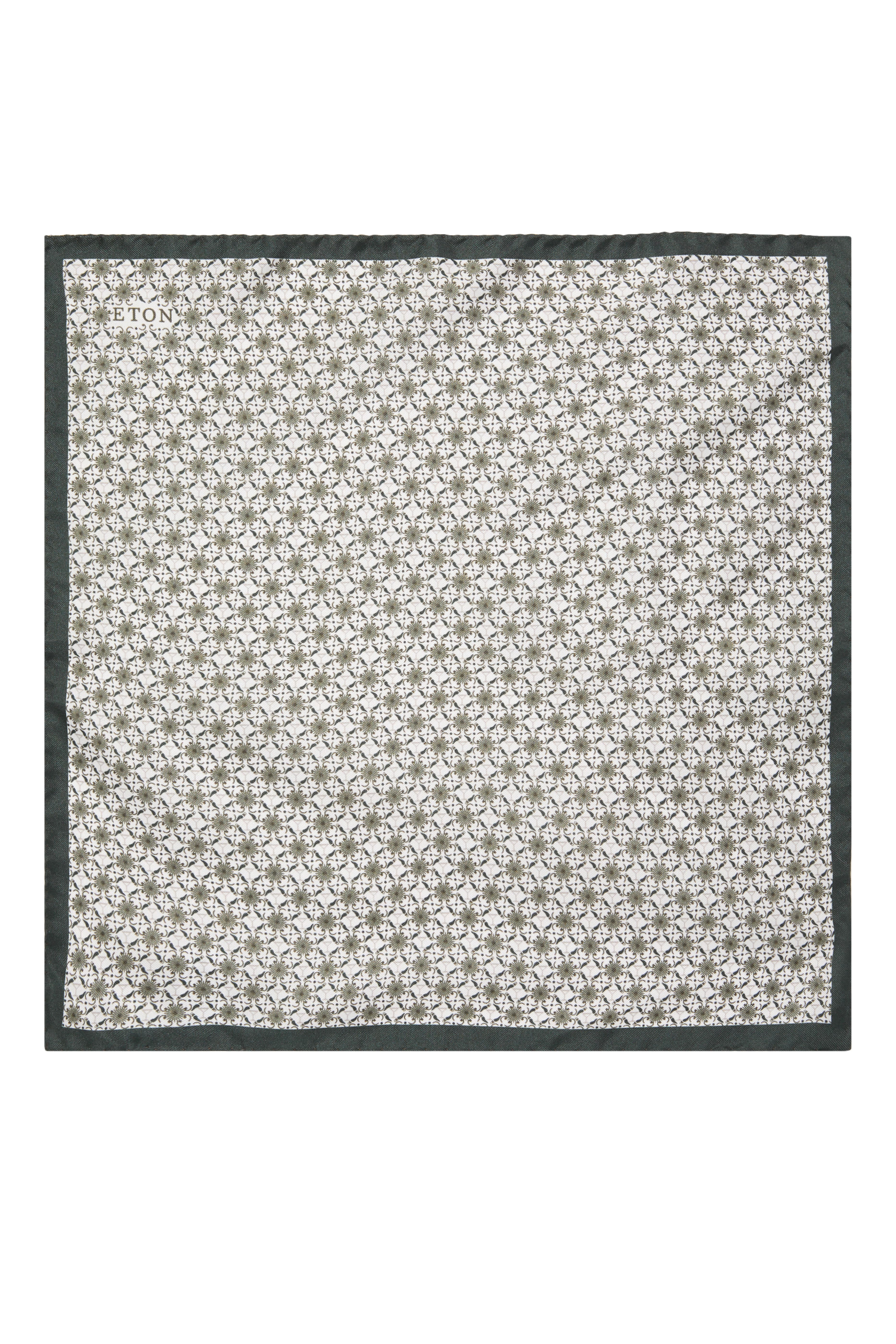 منديل جيب مربع بنقشة هندسية حرير