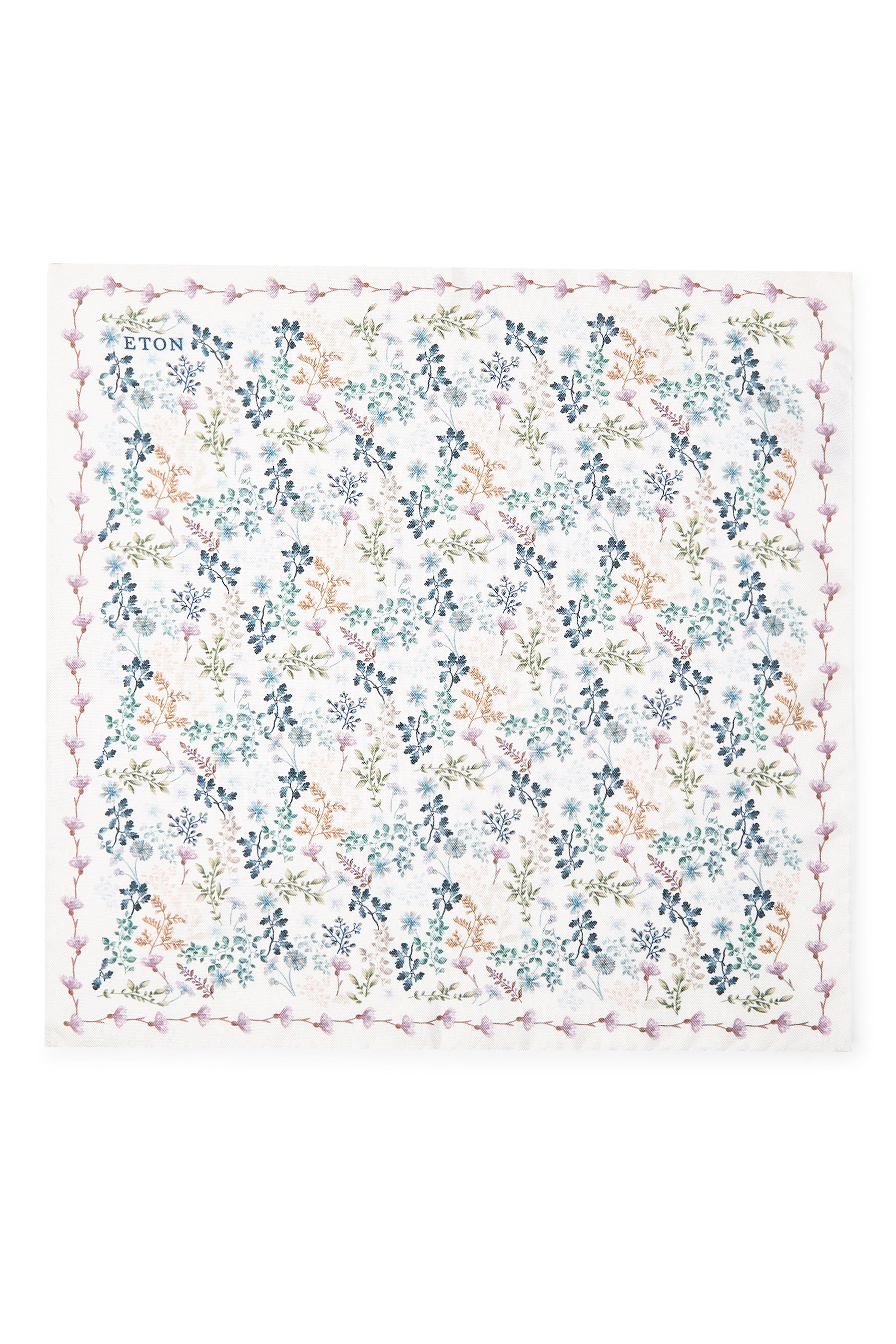 منديل جيب أوكسفورد بنقشة نباتية حرير