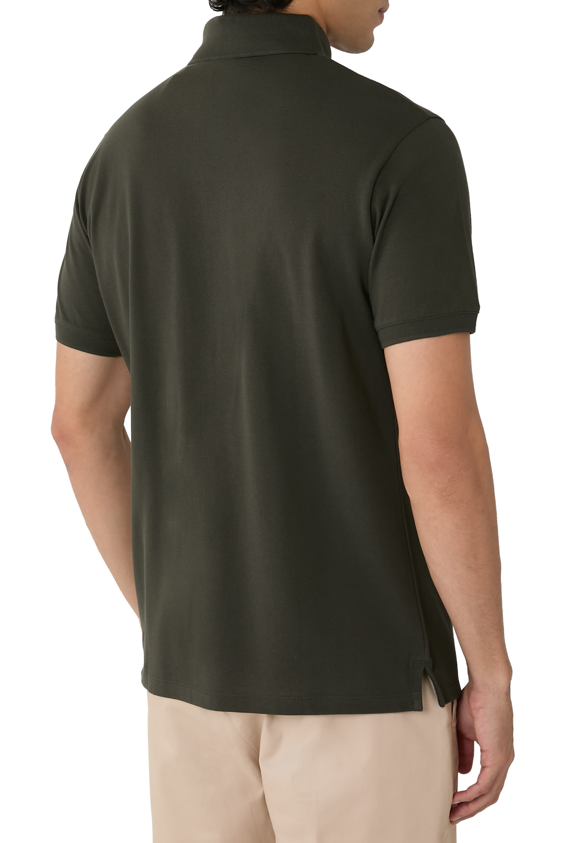 Eagle Patch Piqué Jersey Polo Shirt