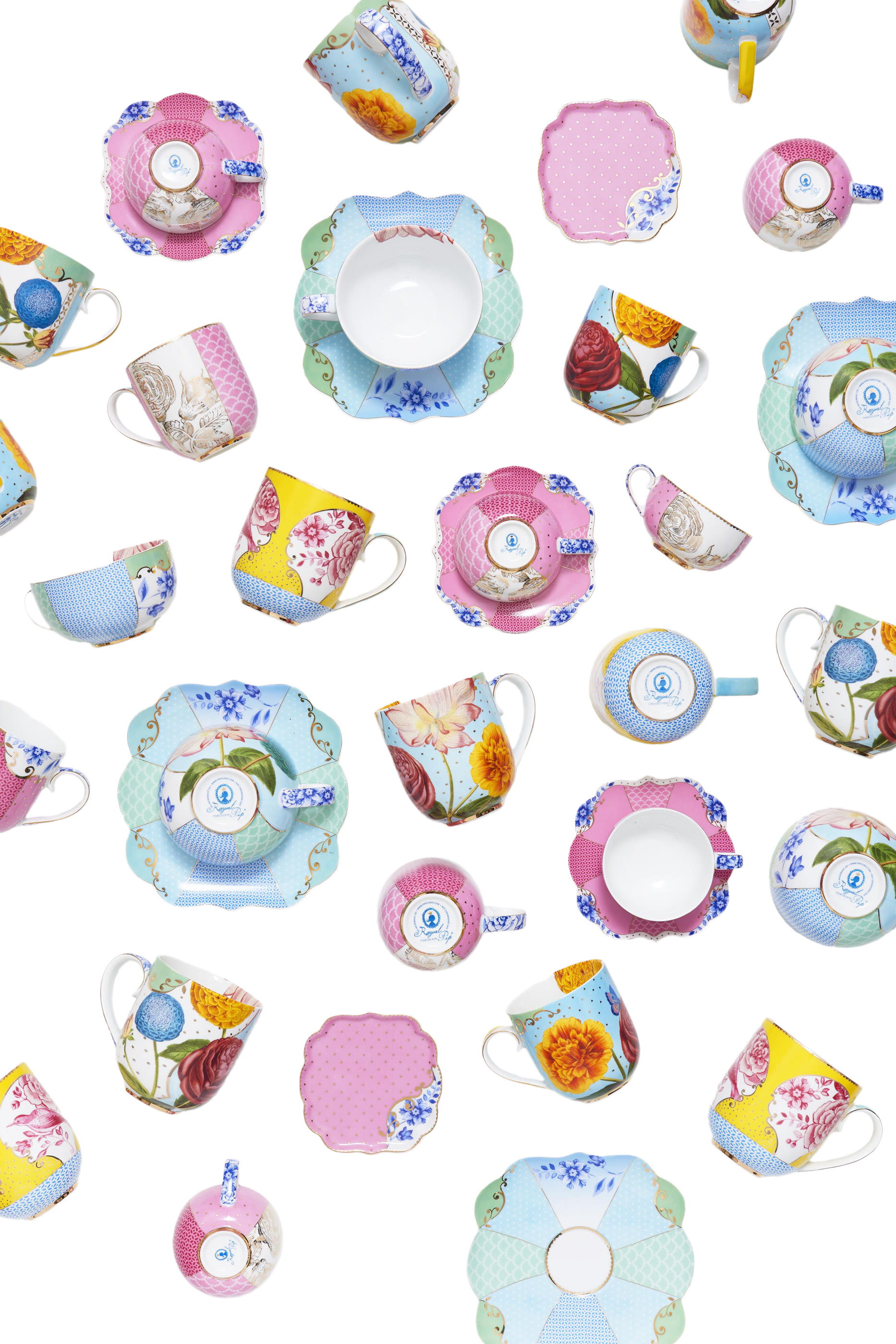 طبق عميق رويال متعدد الألوان