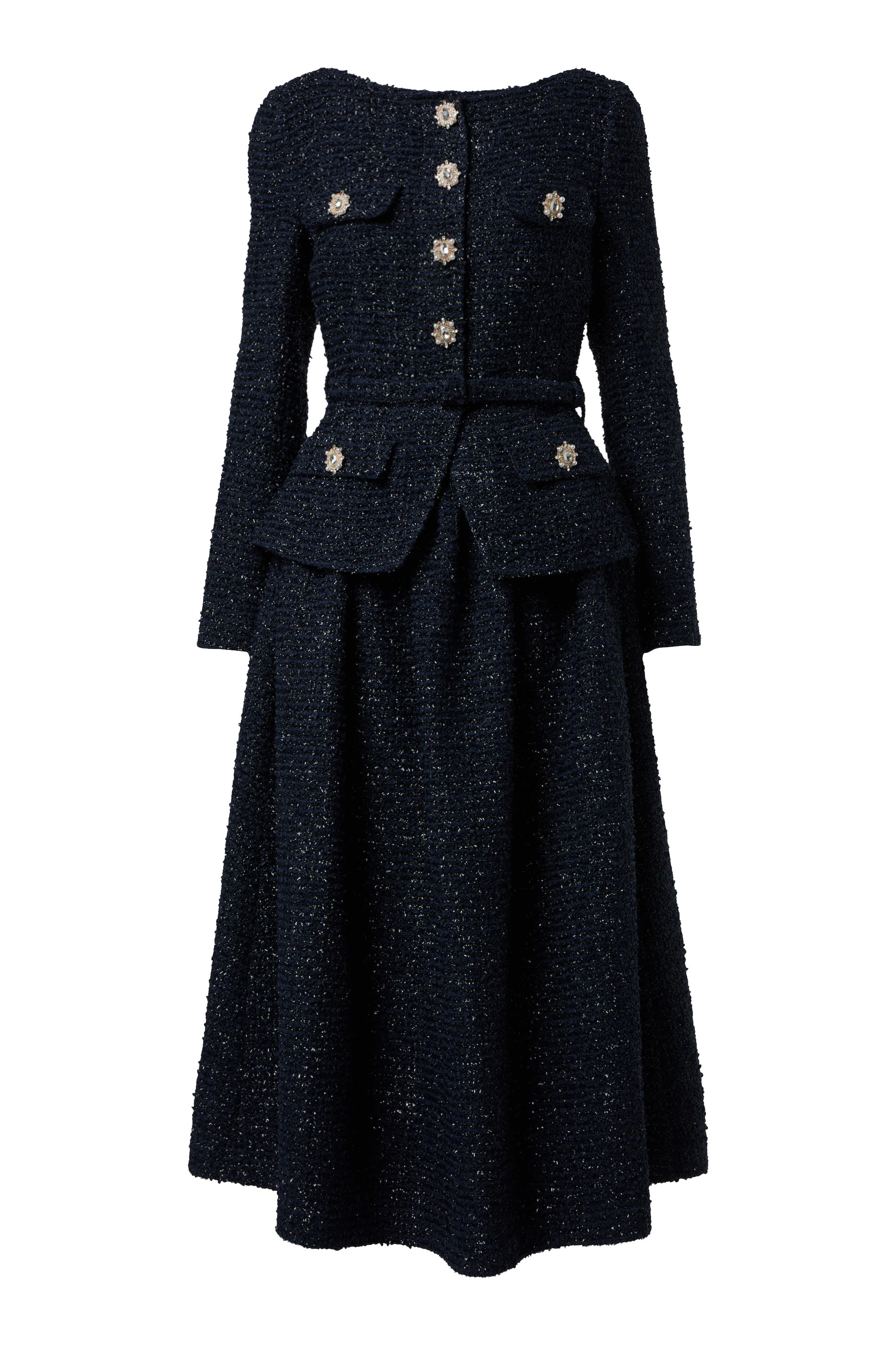 فستان بوكل قصير لامع