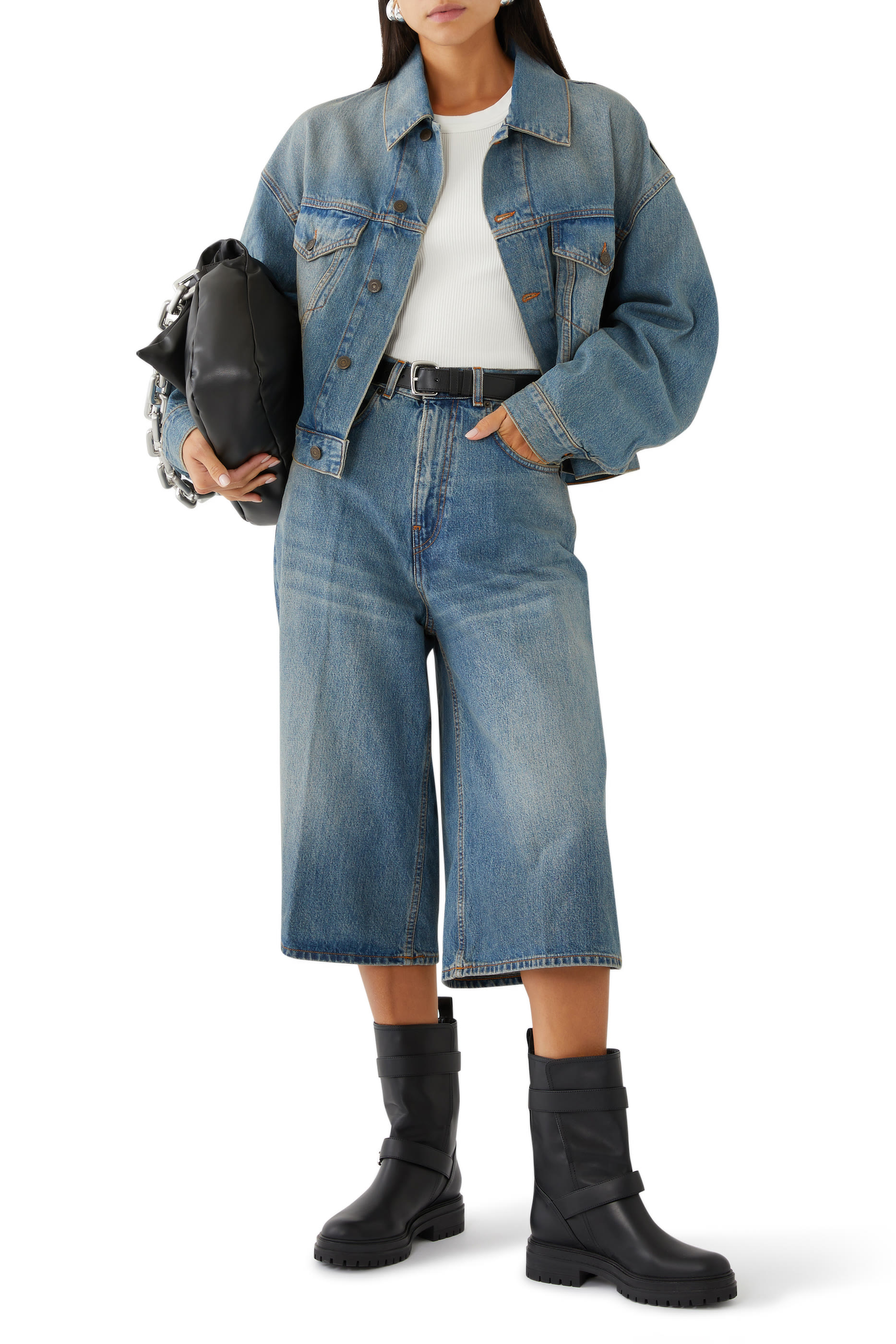 بلوزة إيزابيل بلا أكمام بملمس مضلع