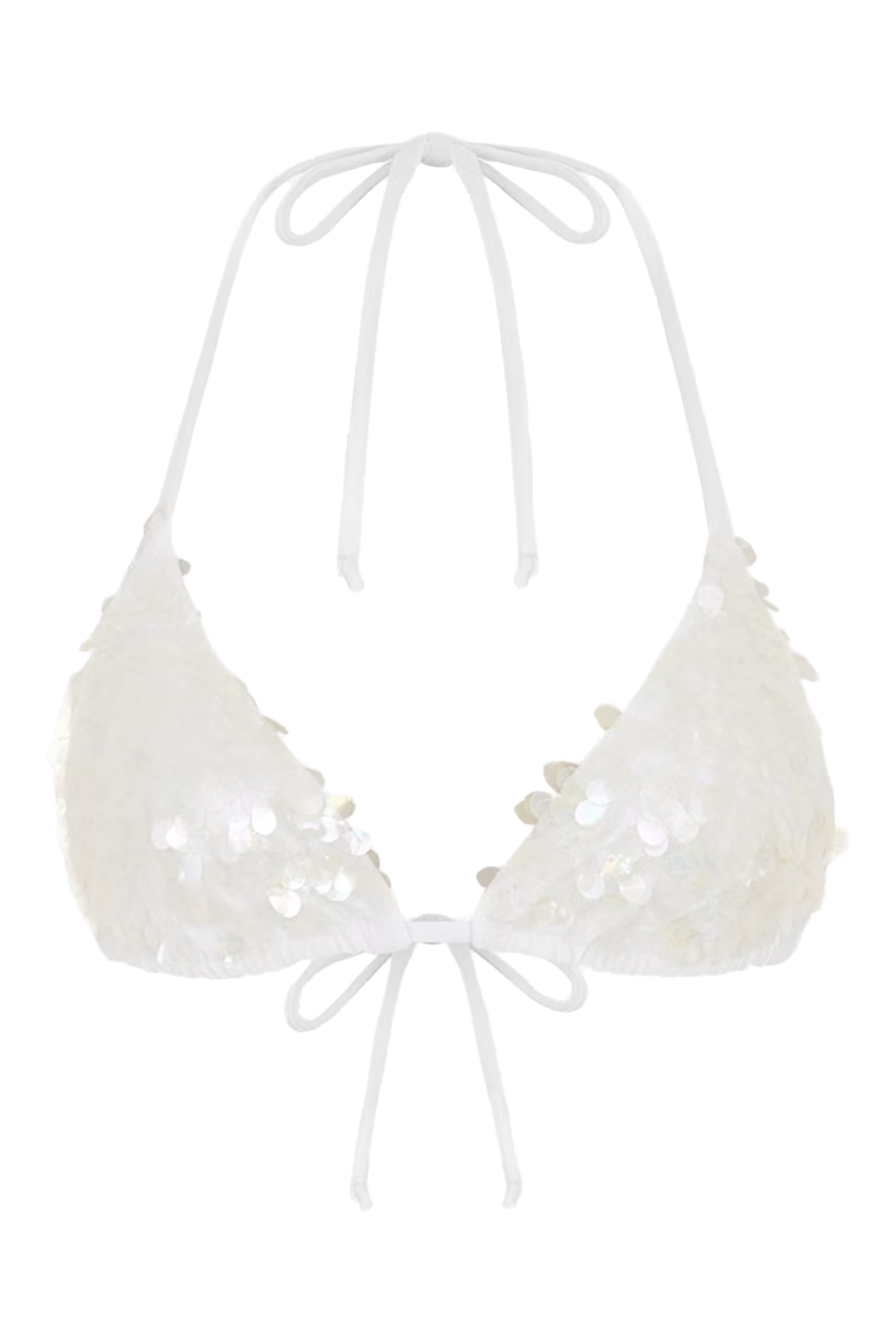 قطعة بيكيني علوية سين مزينة بترتر