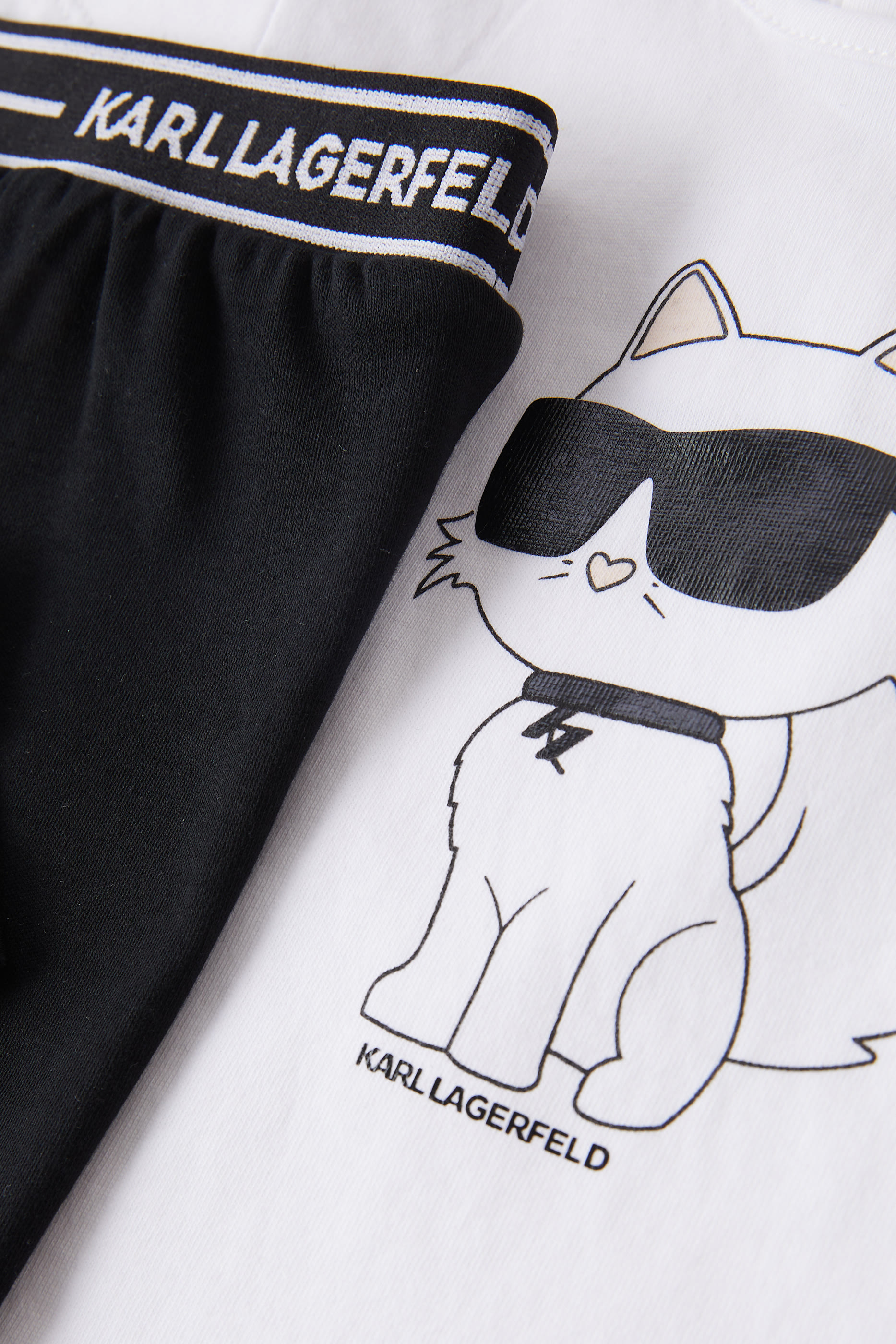 طقم لغينغز وتيشيرت قطن للأطفال