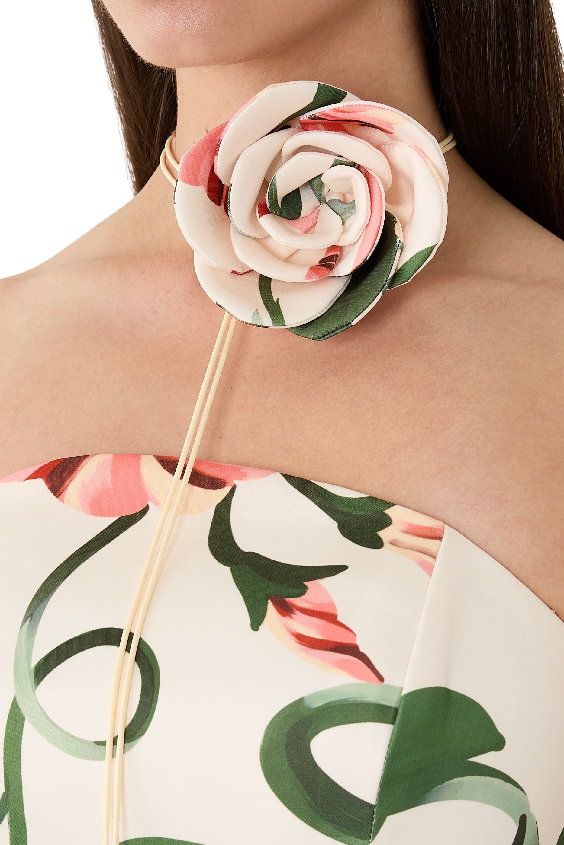 فستان فيوليت طويل بصدرية