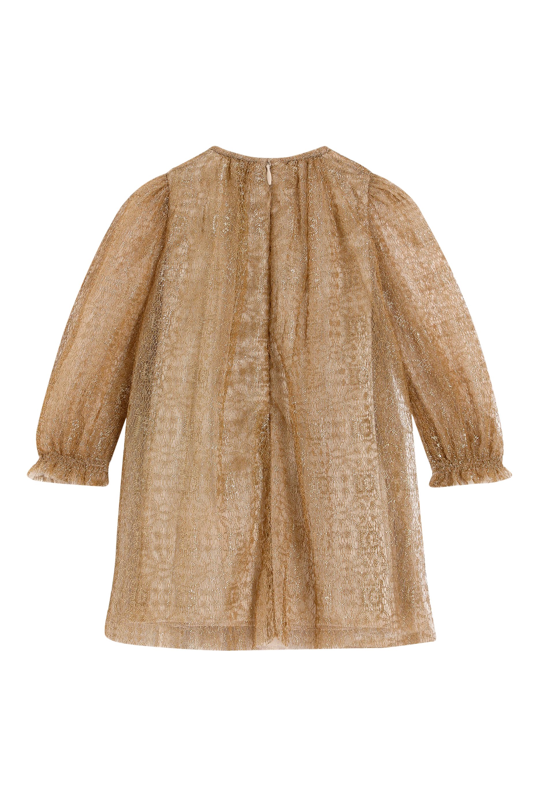 فستان دانتيل مع سروال تحتي للأطفال