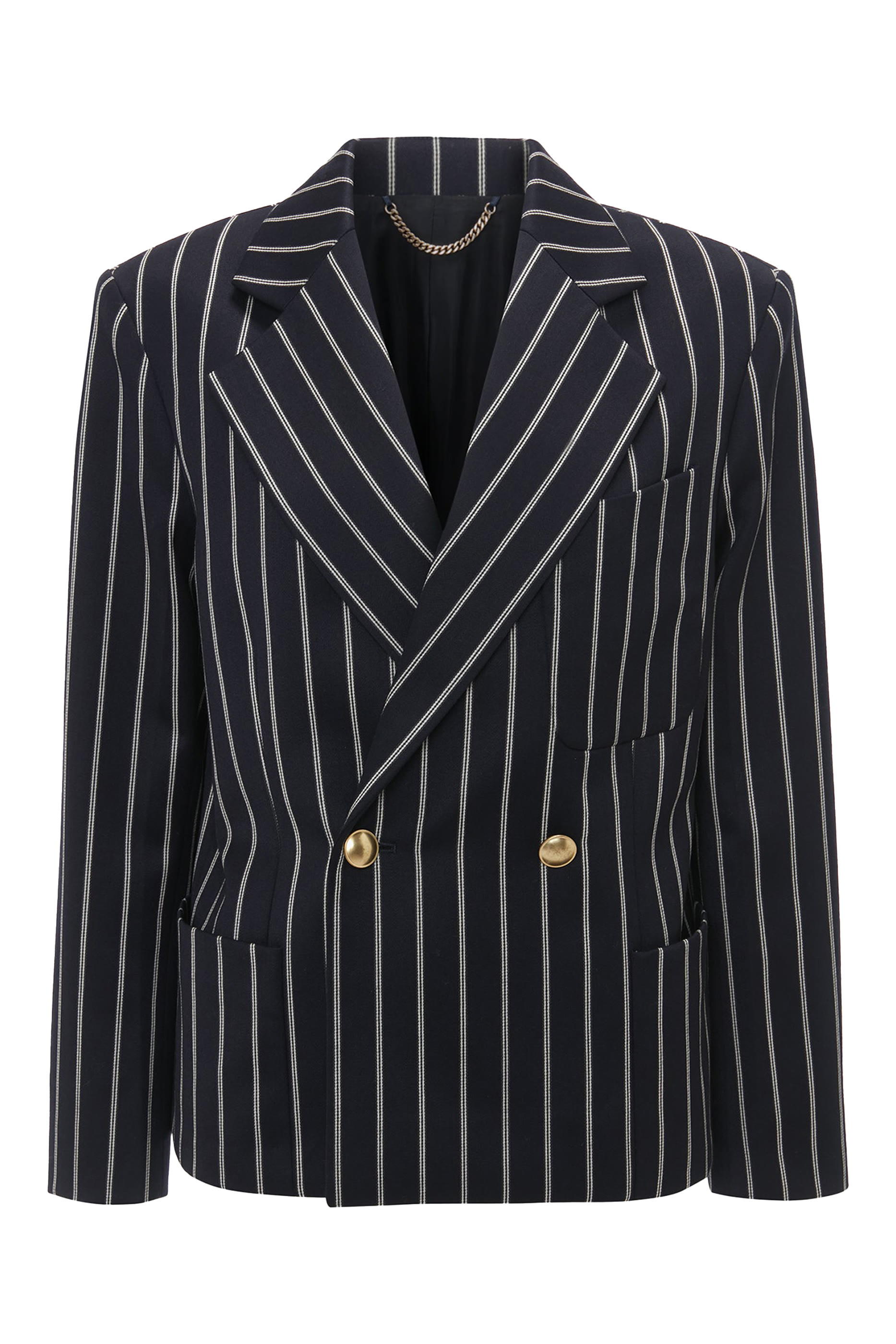 جاكيت قصير بصفي أزرار