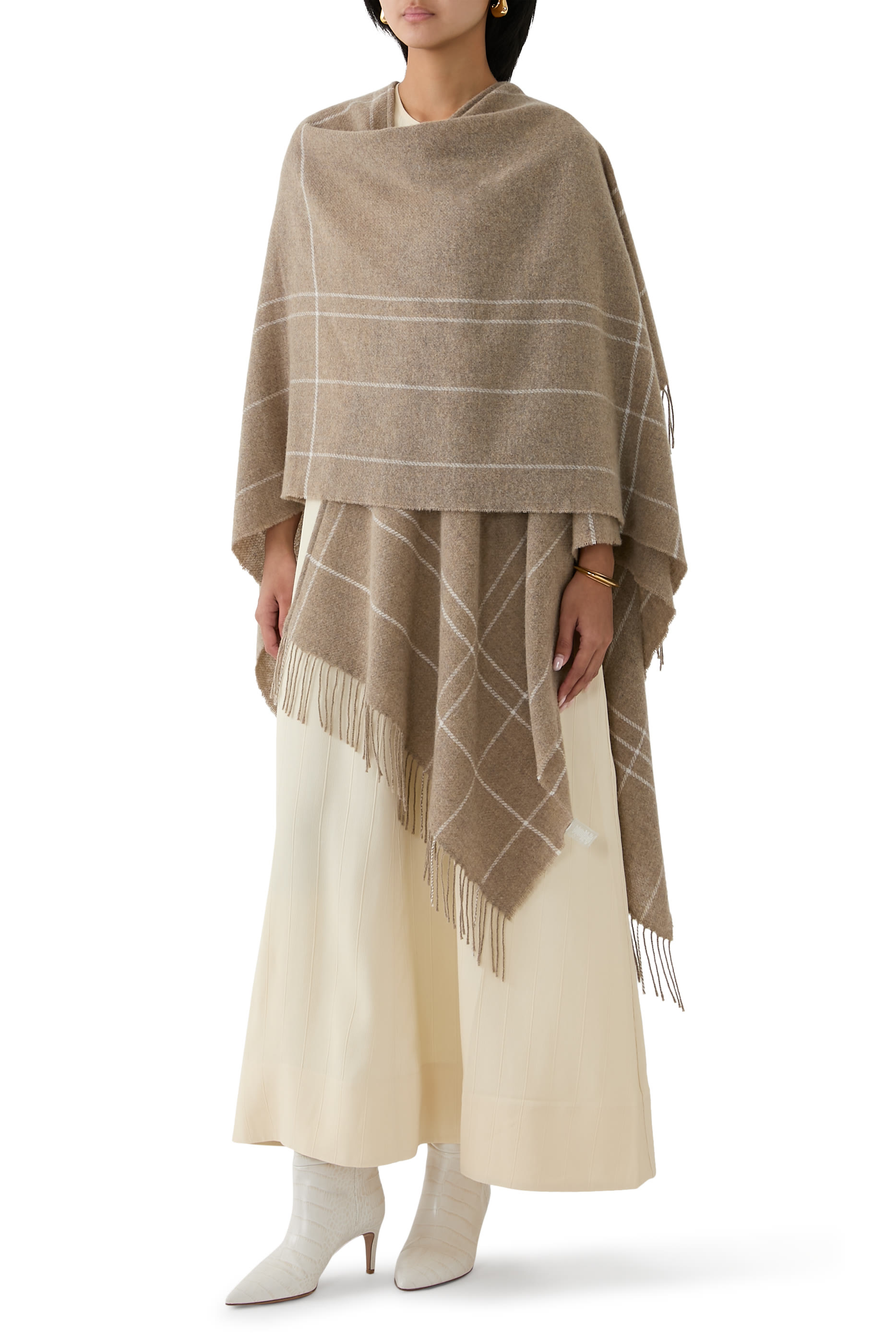 كارديغان سيراب طويل صوف تويل