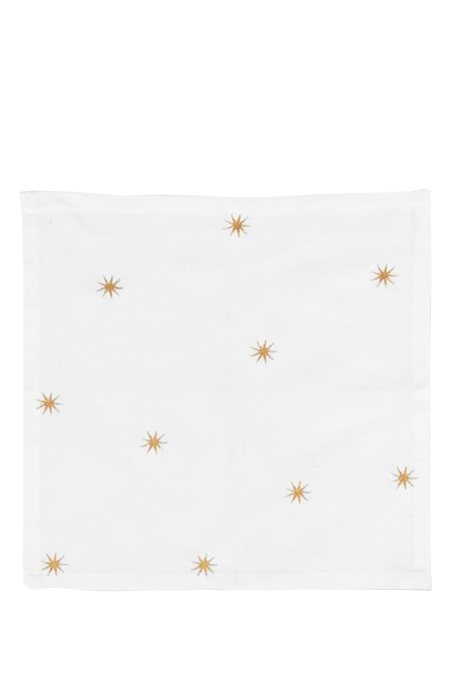 مناديل مطرزة بنجوم ذهبية
