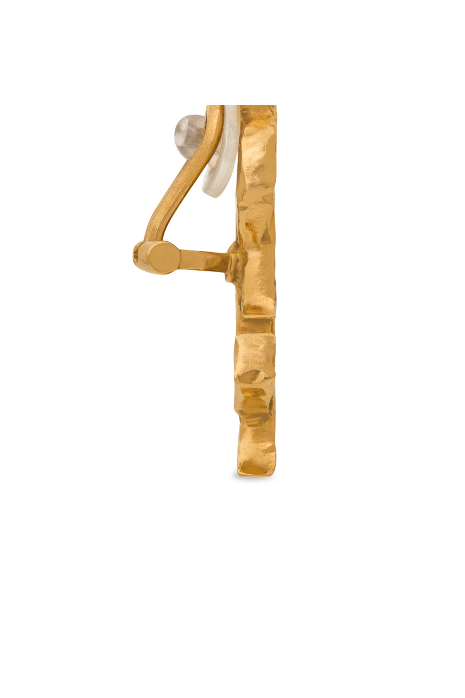 قرط منفرد بتصميم شعار الماركة ومشبك