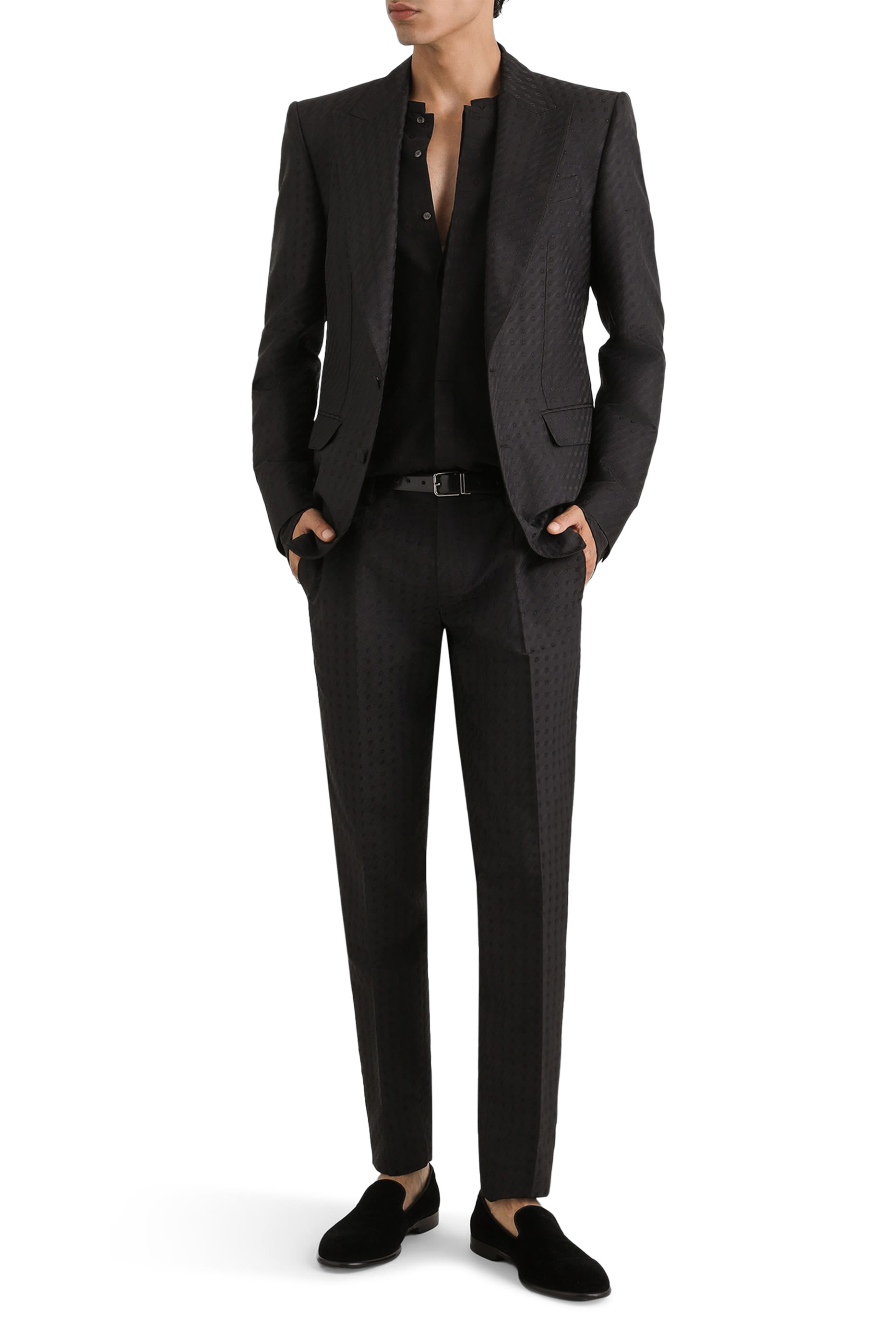 بنطال بنقشة صغيرة جاكار