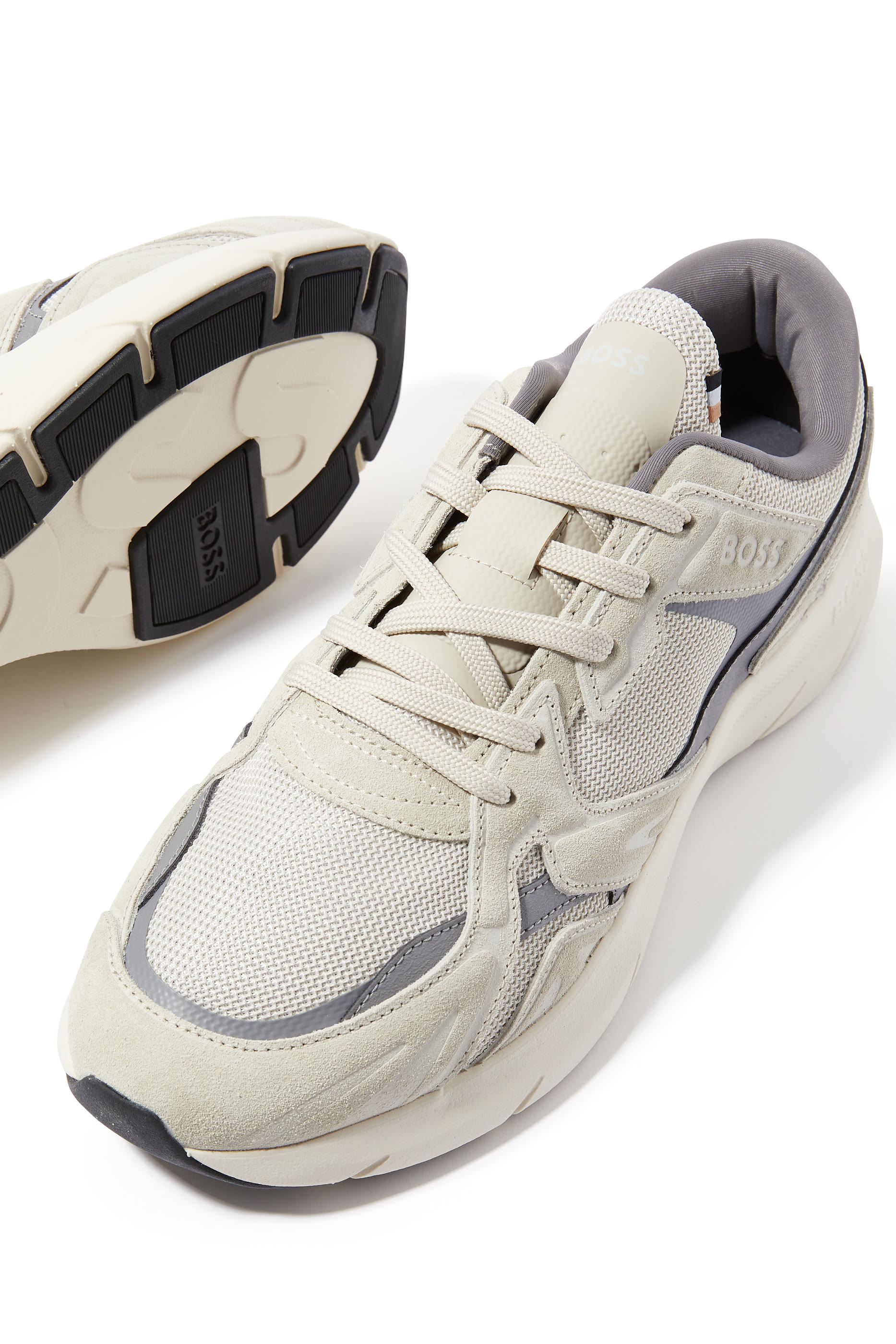 Mixed-Material Sneakers