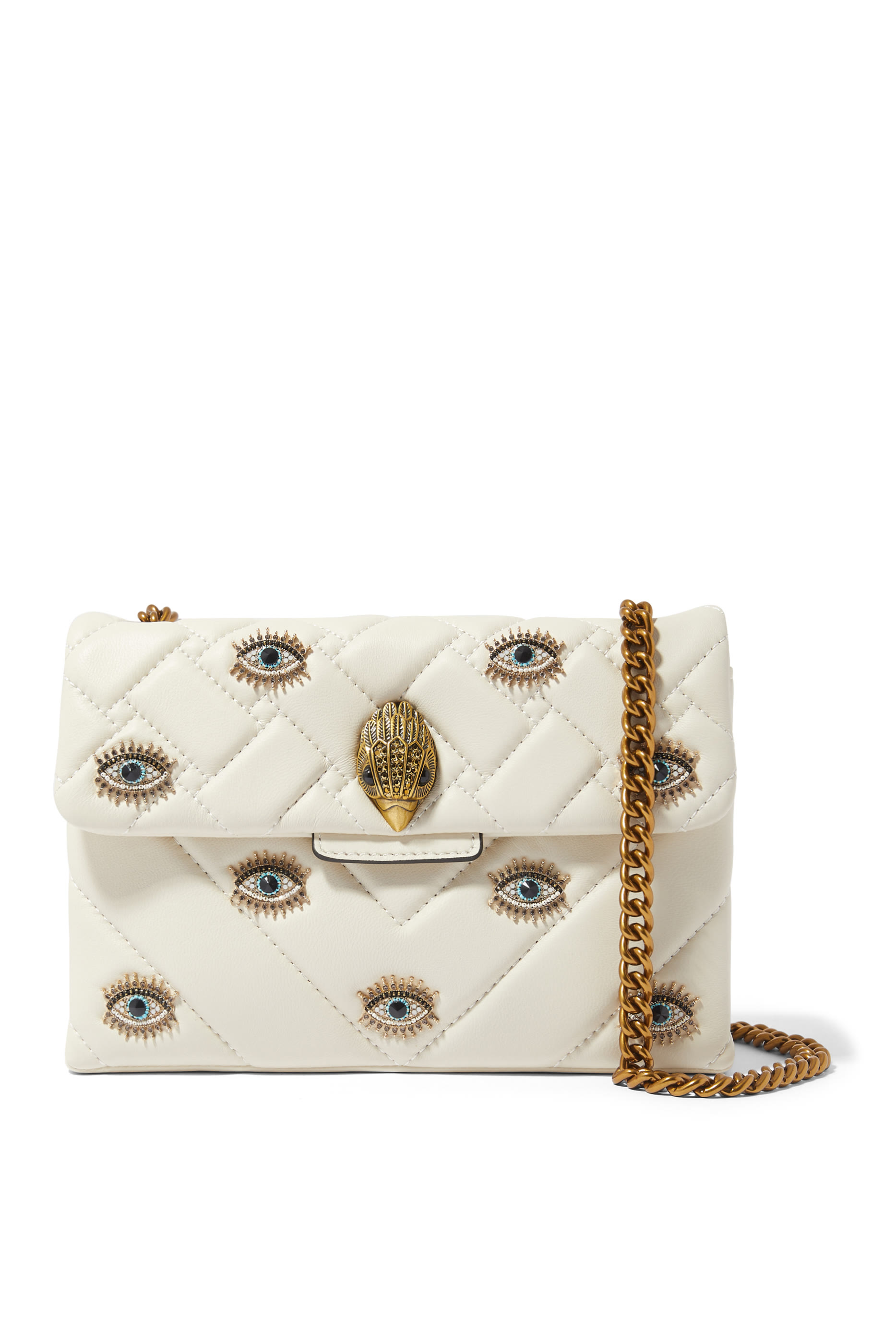 حقيبة كتف كنسينغتون متوسطة مزينة بعين