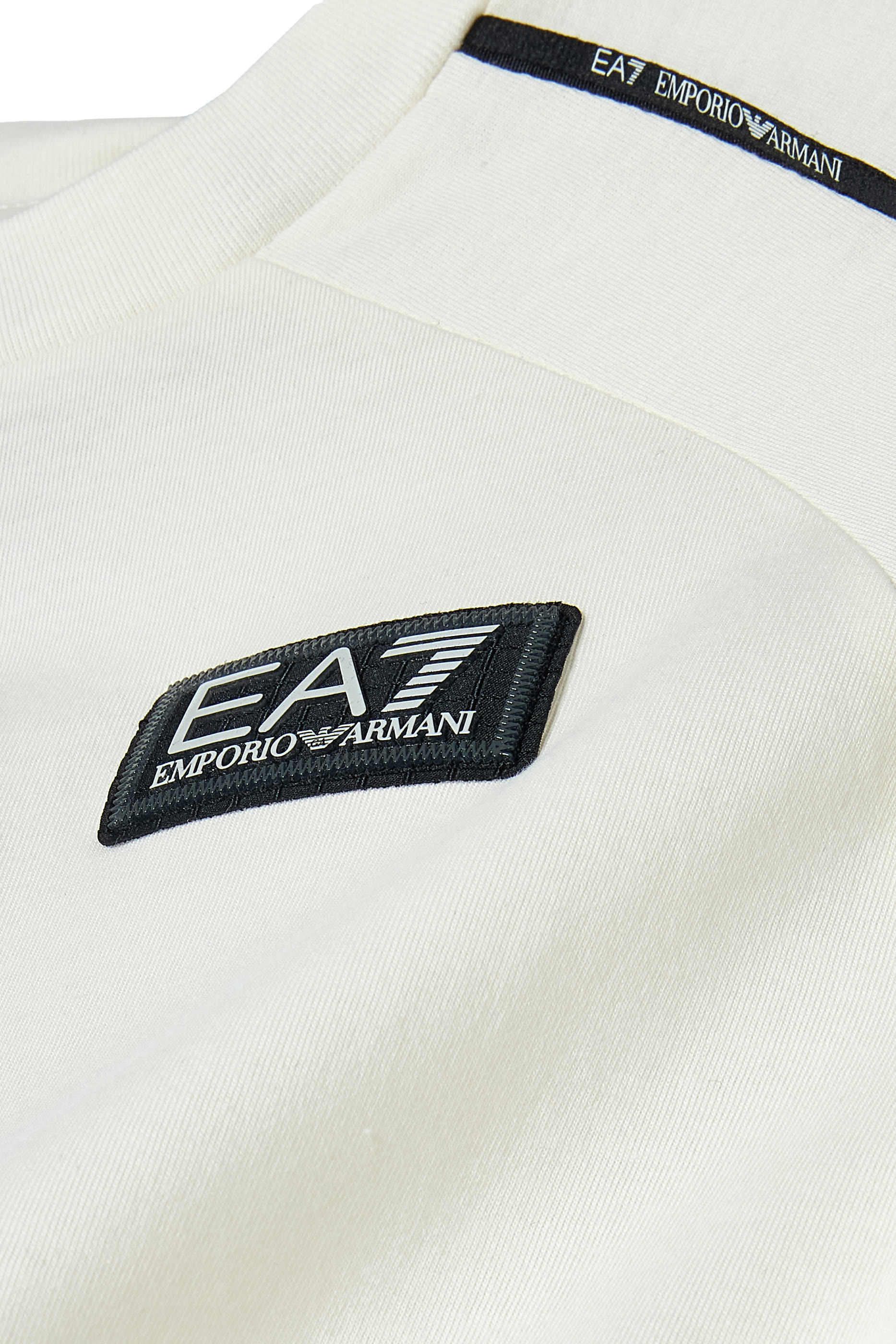 تيشيرت بشريط شعار الماركة للأطفال