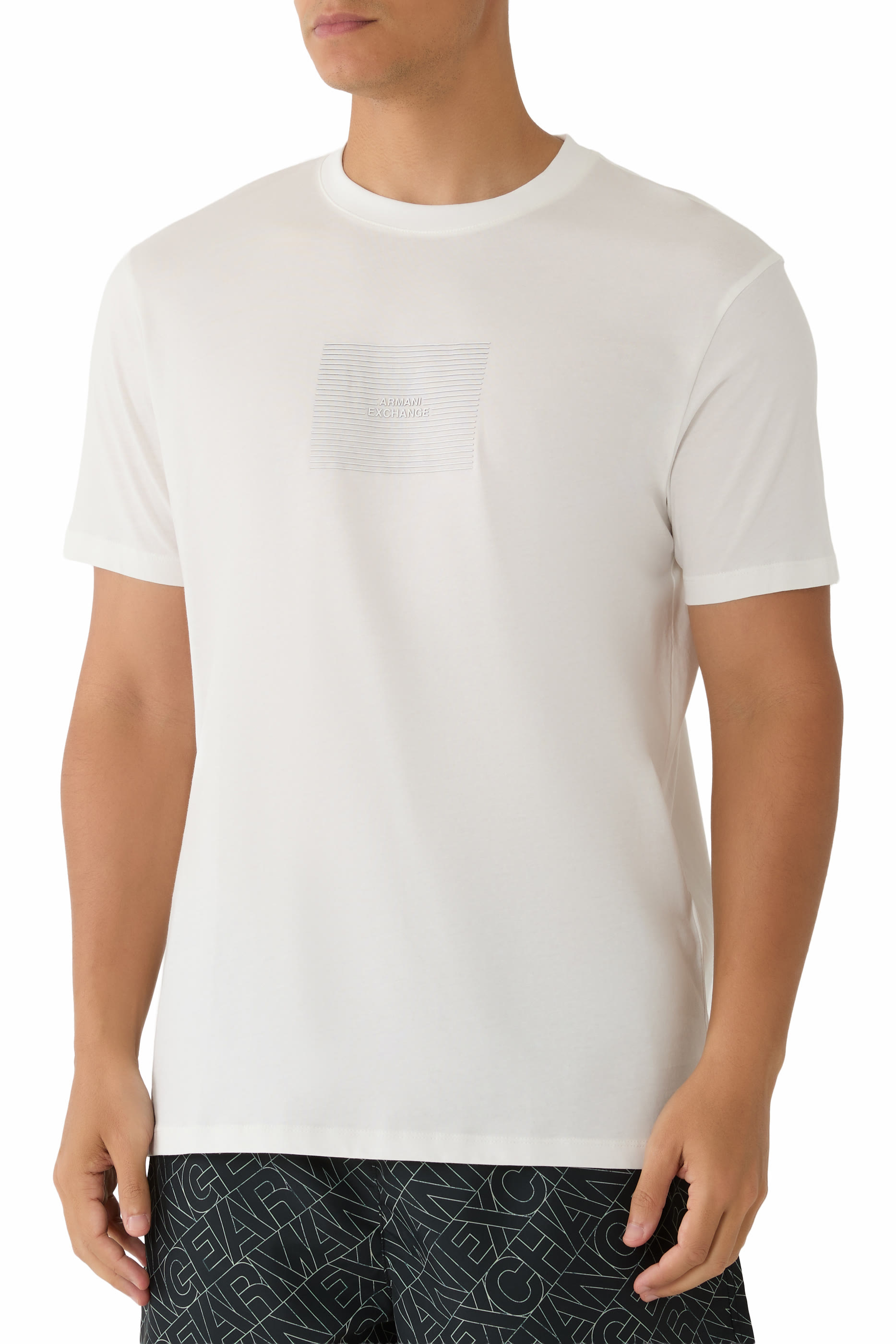 تيشيرت بشعار الماركة قطن جيرسيه