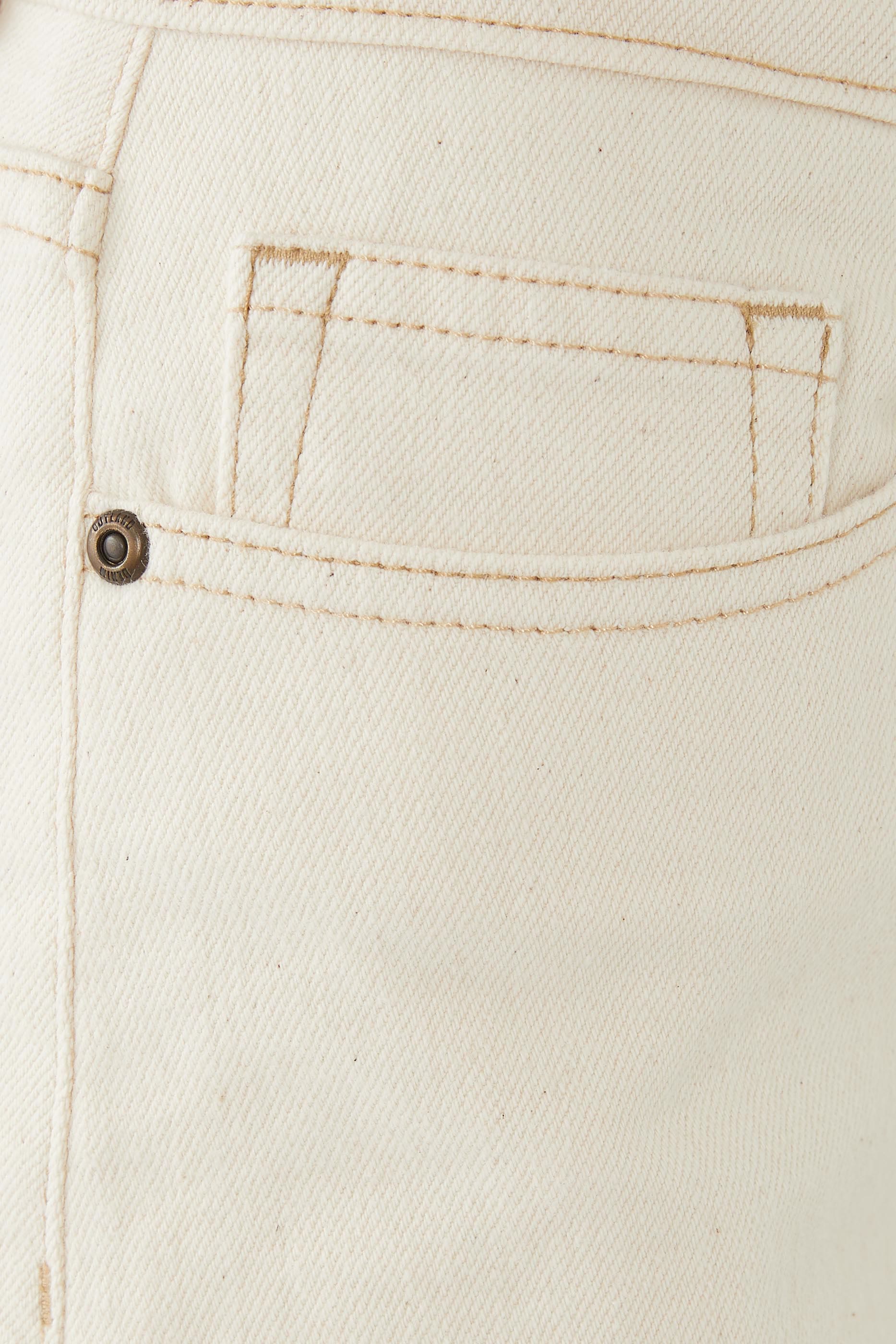 بنطال جينز ميا بقصة ساق واسعة بخصر متوسط الإرتفاع