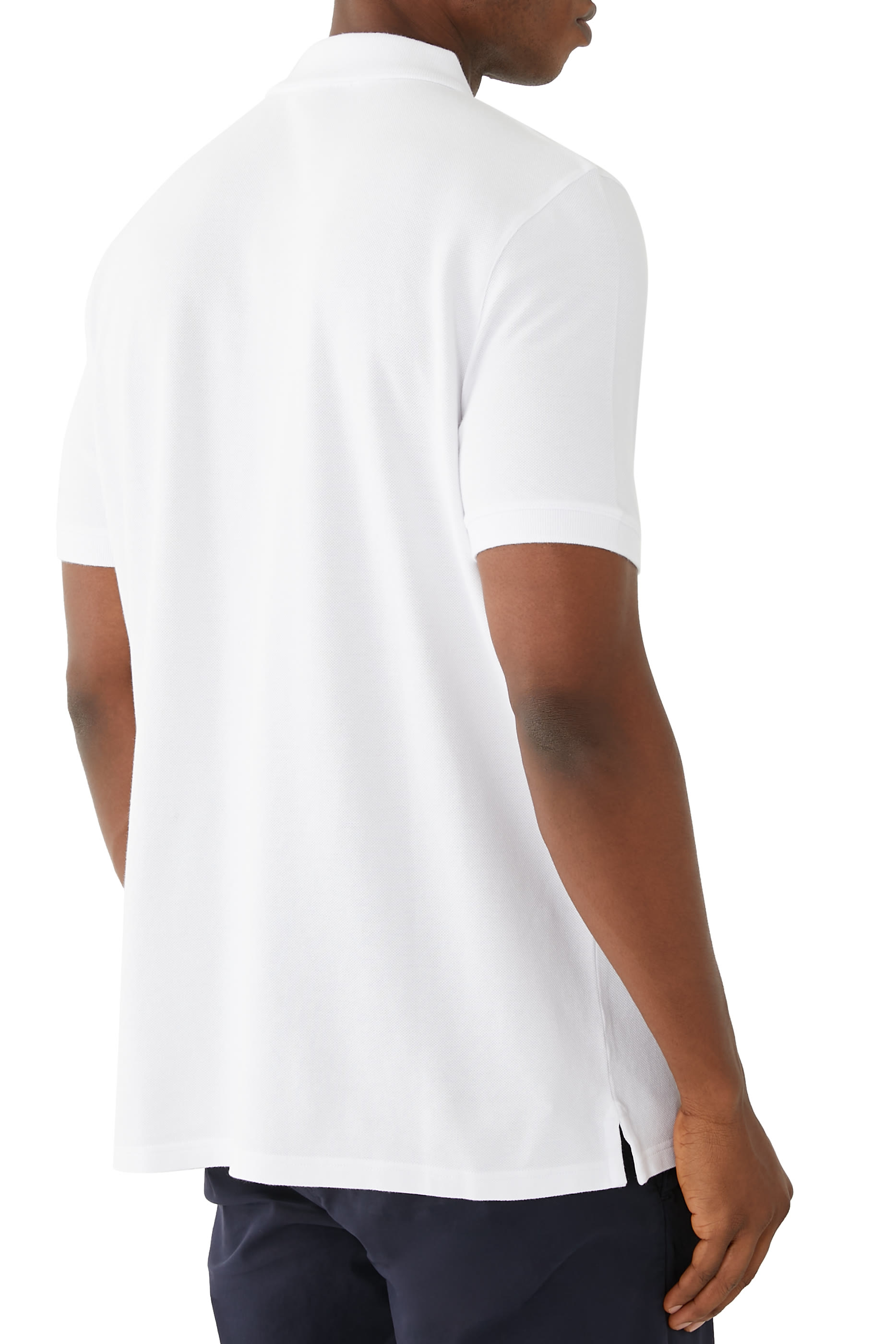 قميص بولو بقصة عادية ورقعة رأس ثعلب