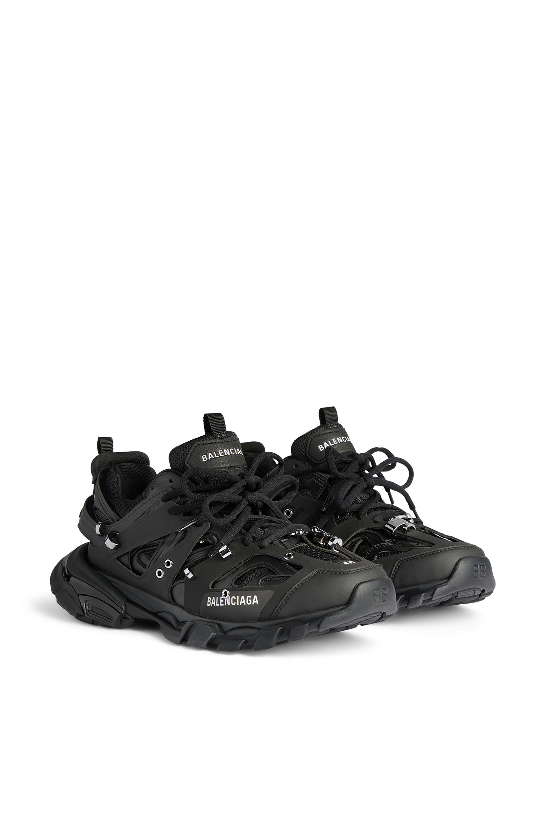 سنيكرز جري تراك مزين بحلي دائرية