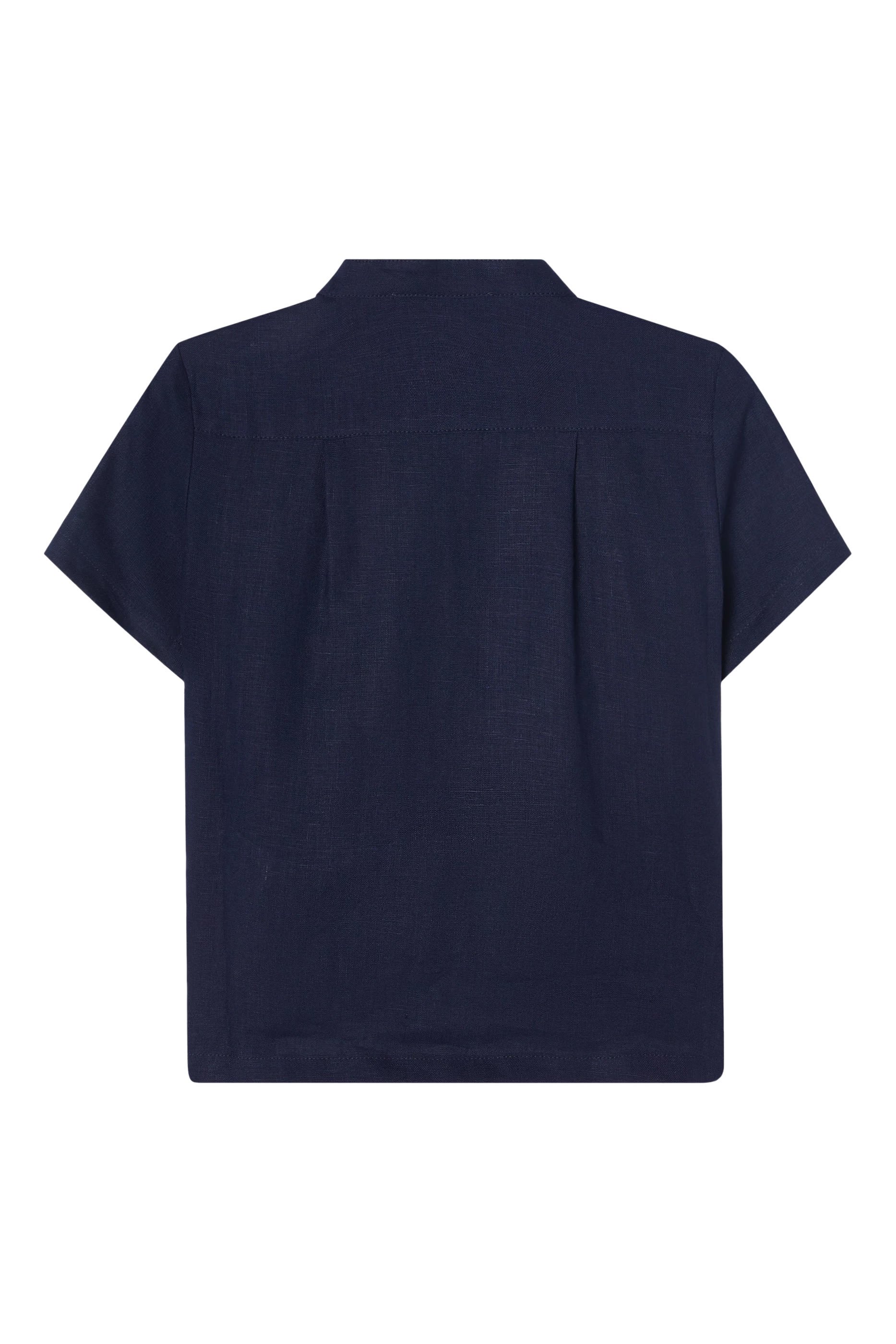 Kids Button-Up Linen Shirt