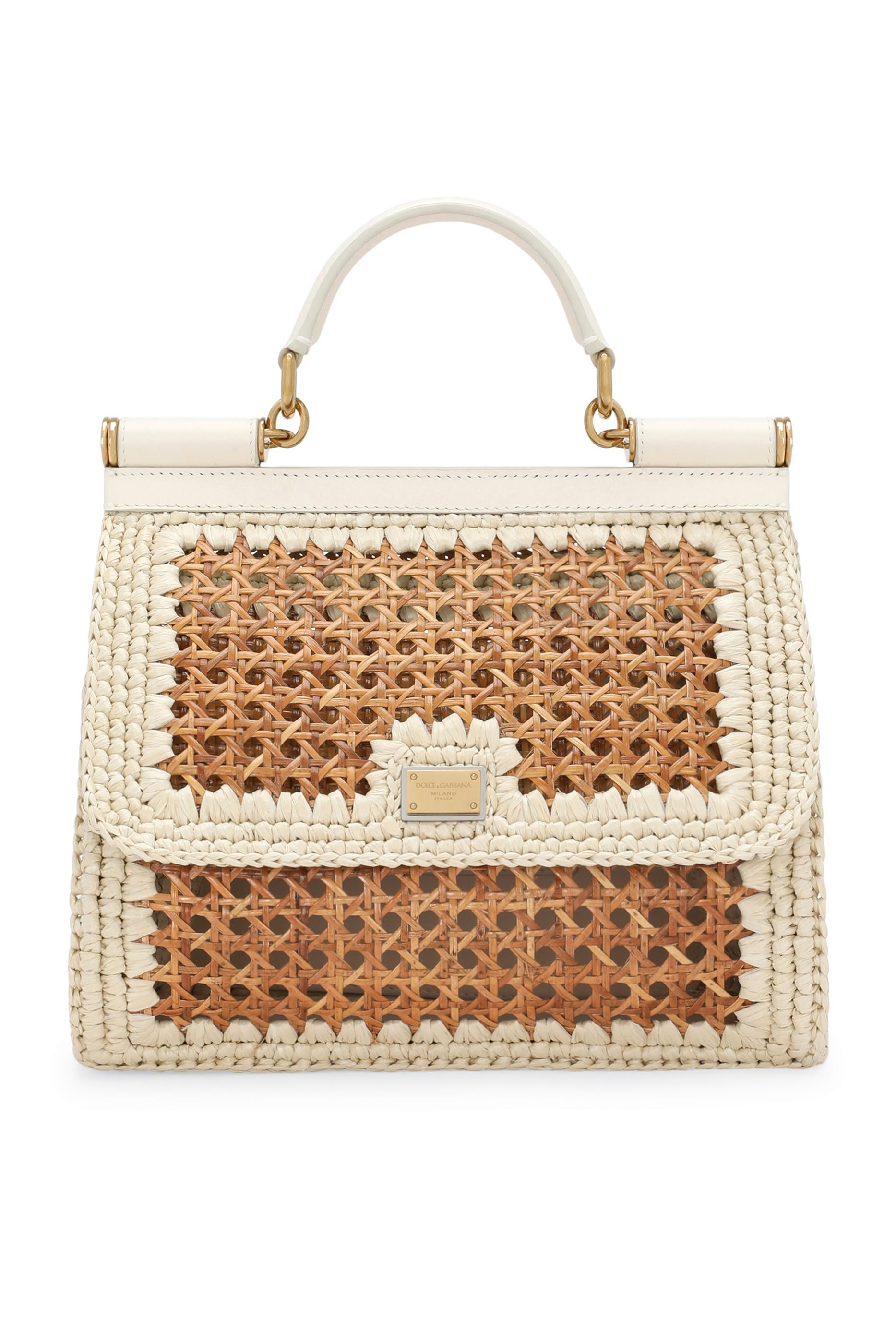 حقيبة يد سيسلي كبيرة قش فيينا