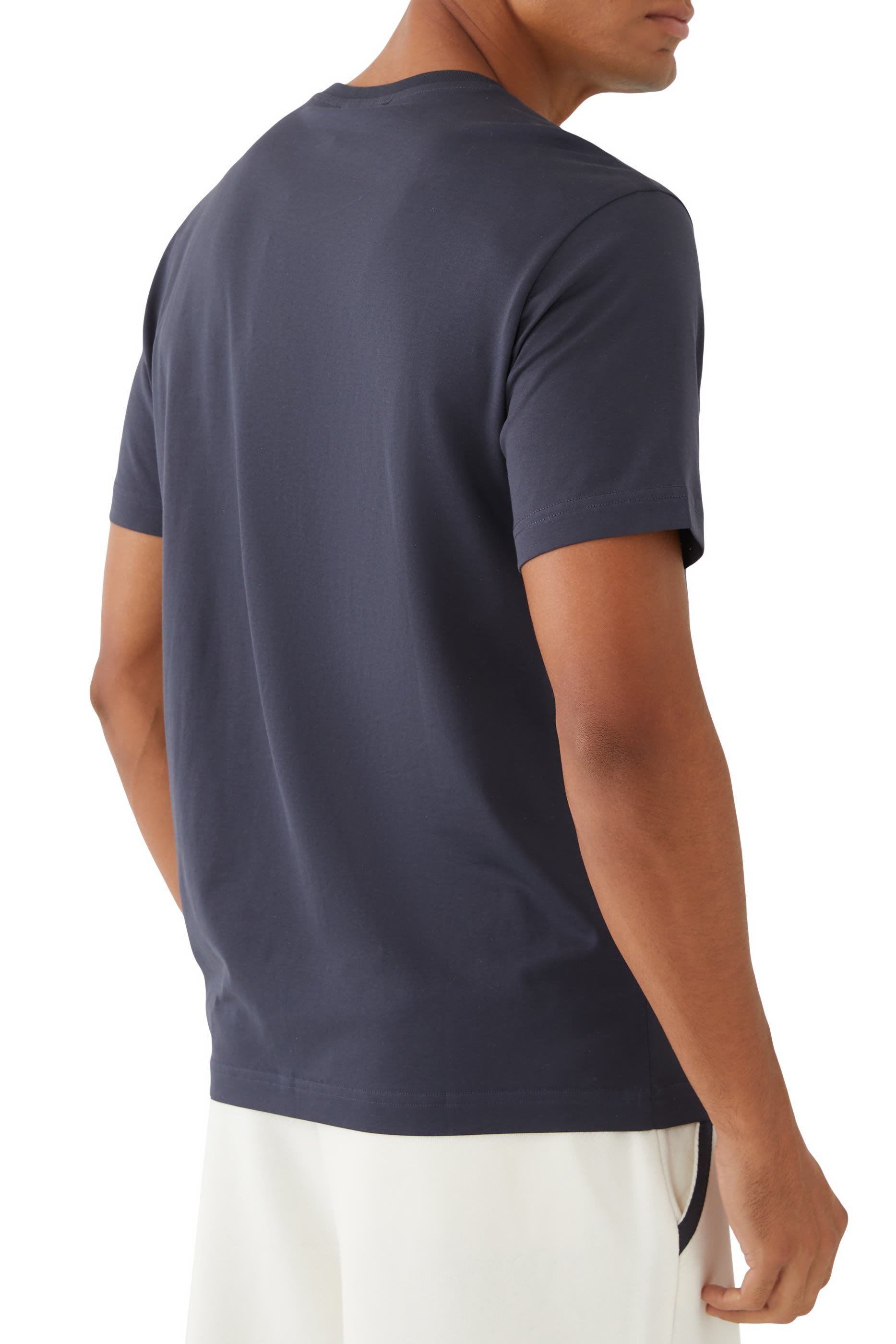 تيشيرت بشعار الماركة قطن