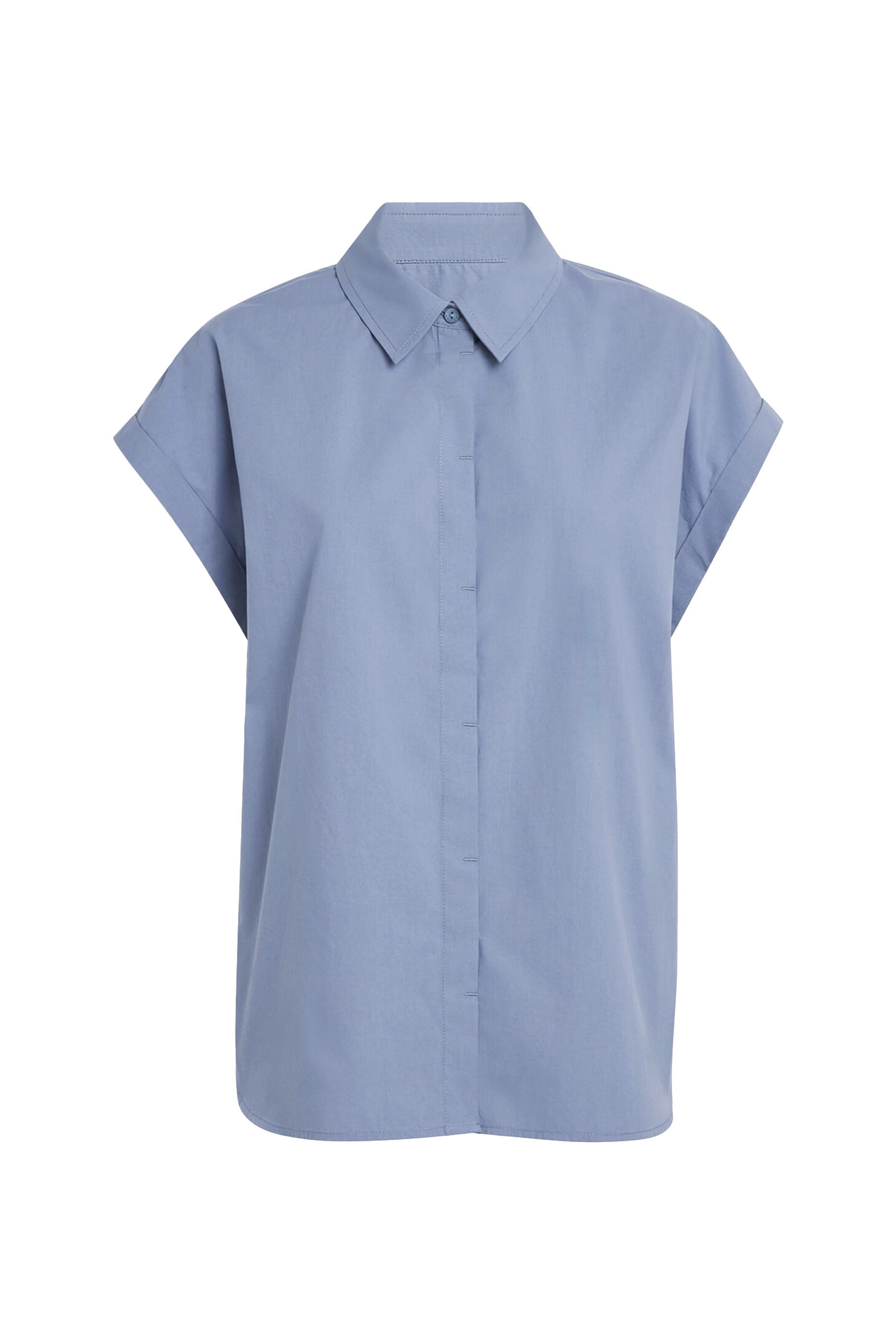 قميص بقصة مريحة بلا أكمام