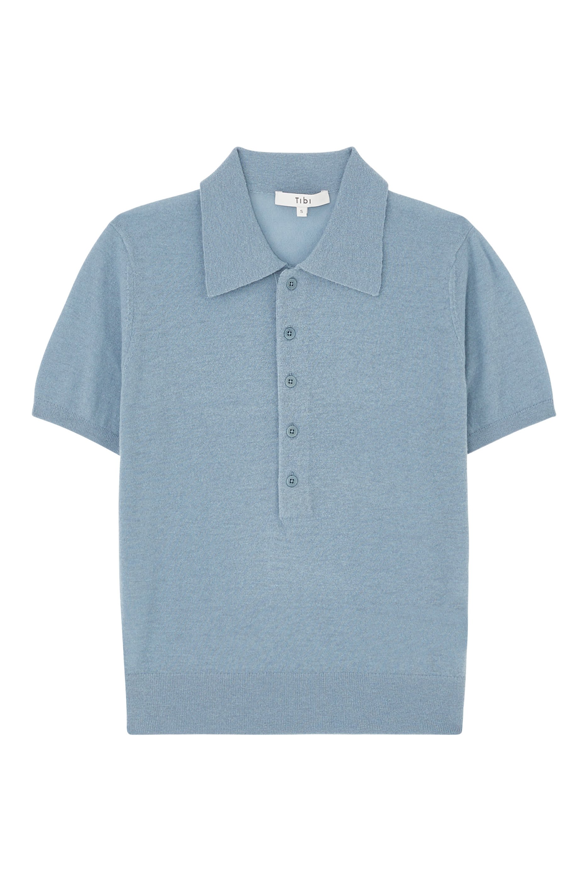 قميص بولو صوف مجعد