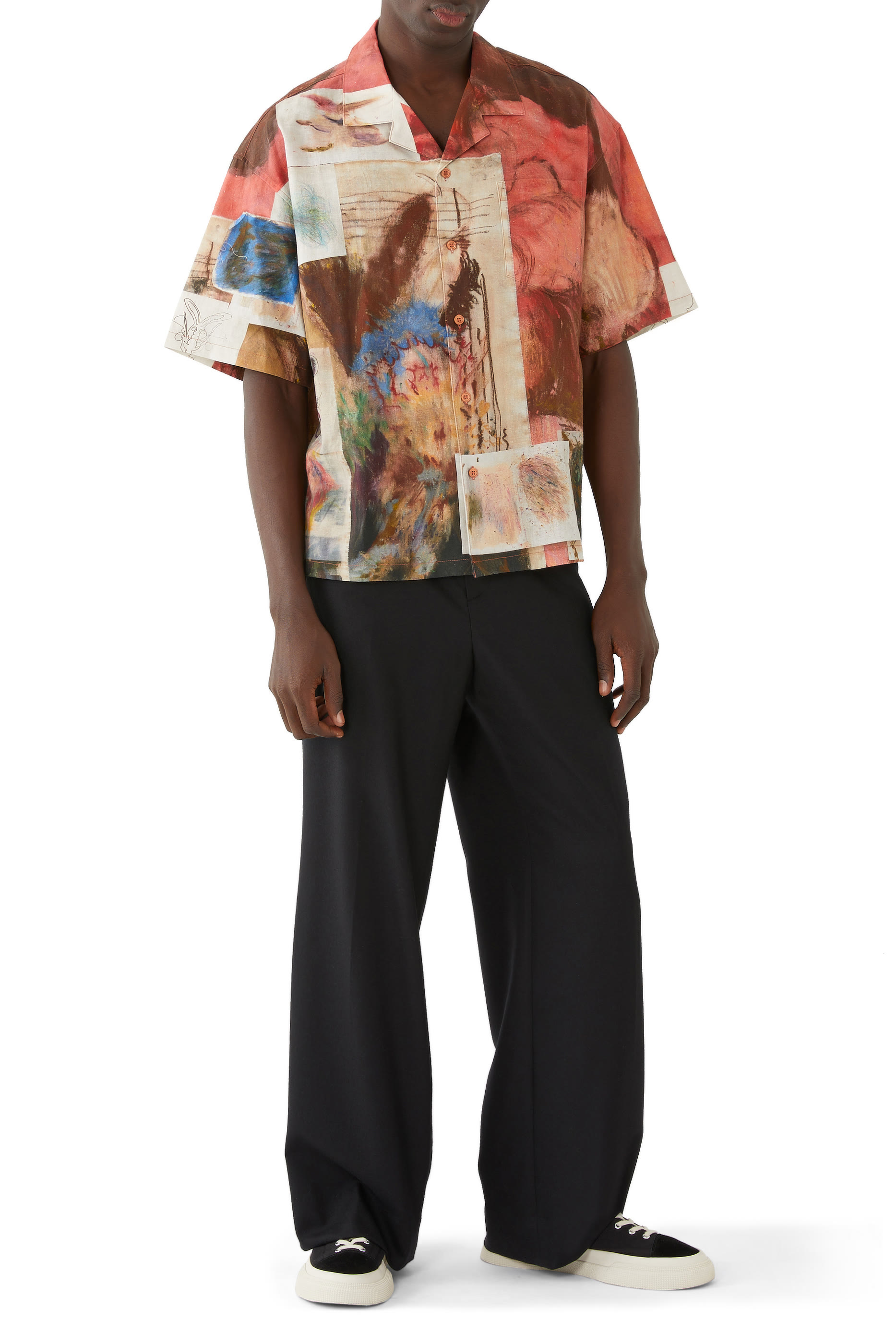 قميص وولفلاور بياقة مطوية