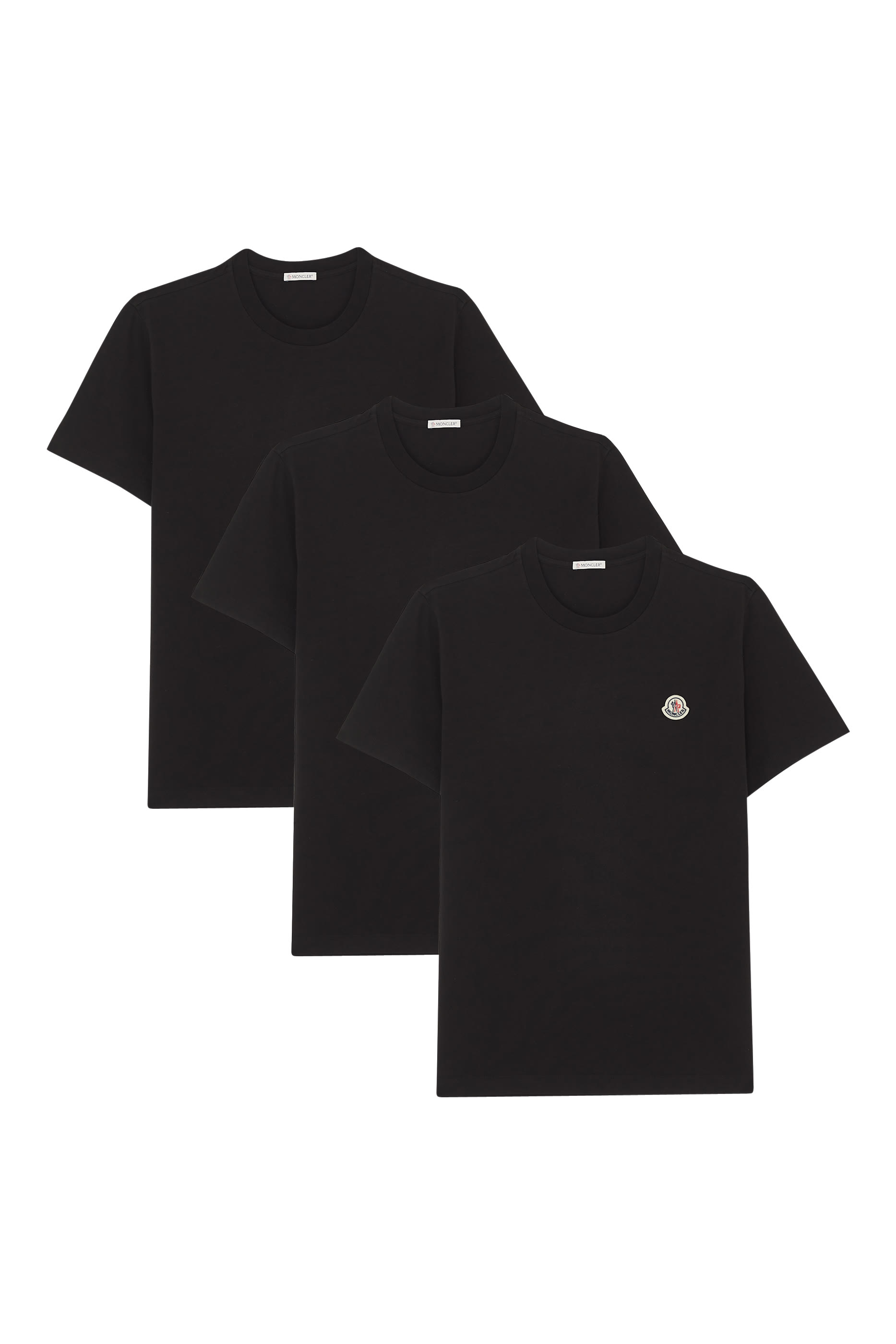 طقم تيشيرت برقعة شعار الماركة 3 قطع