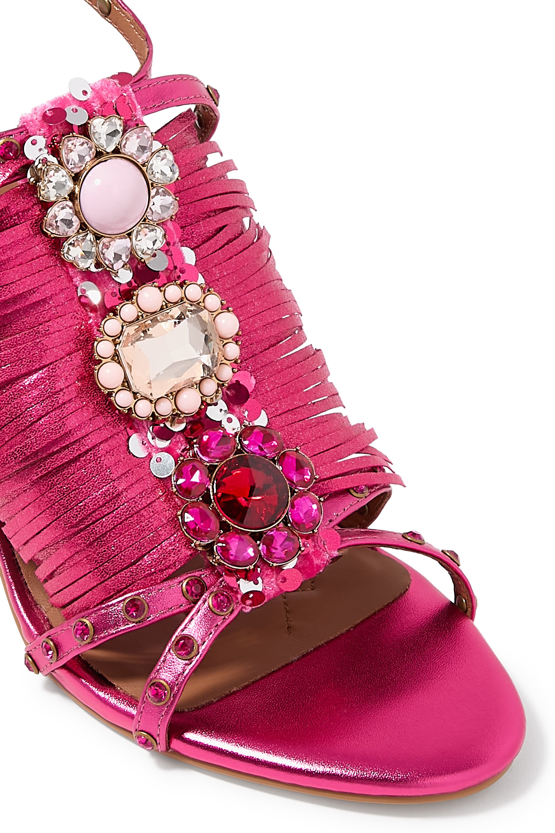 صندل  90 مزين بحلي وشراشيب