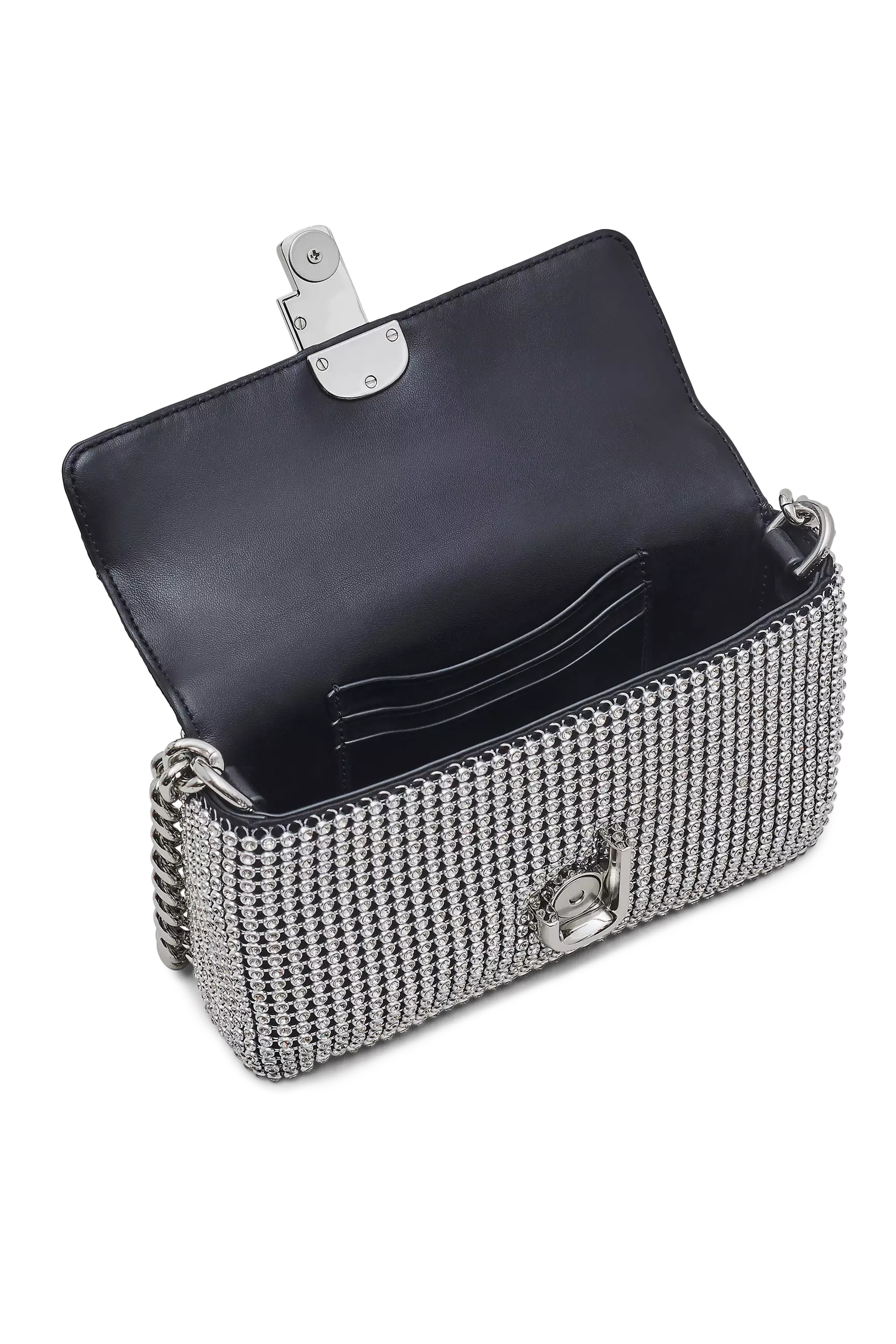 حقيبة كتف جي مارك صغيرة مرصعة بأحجار الراين