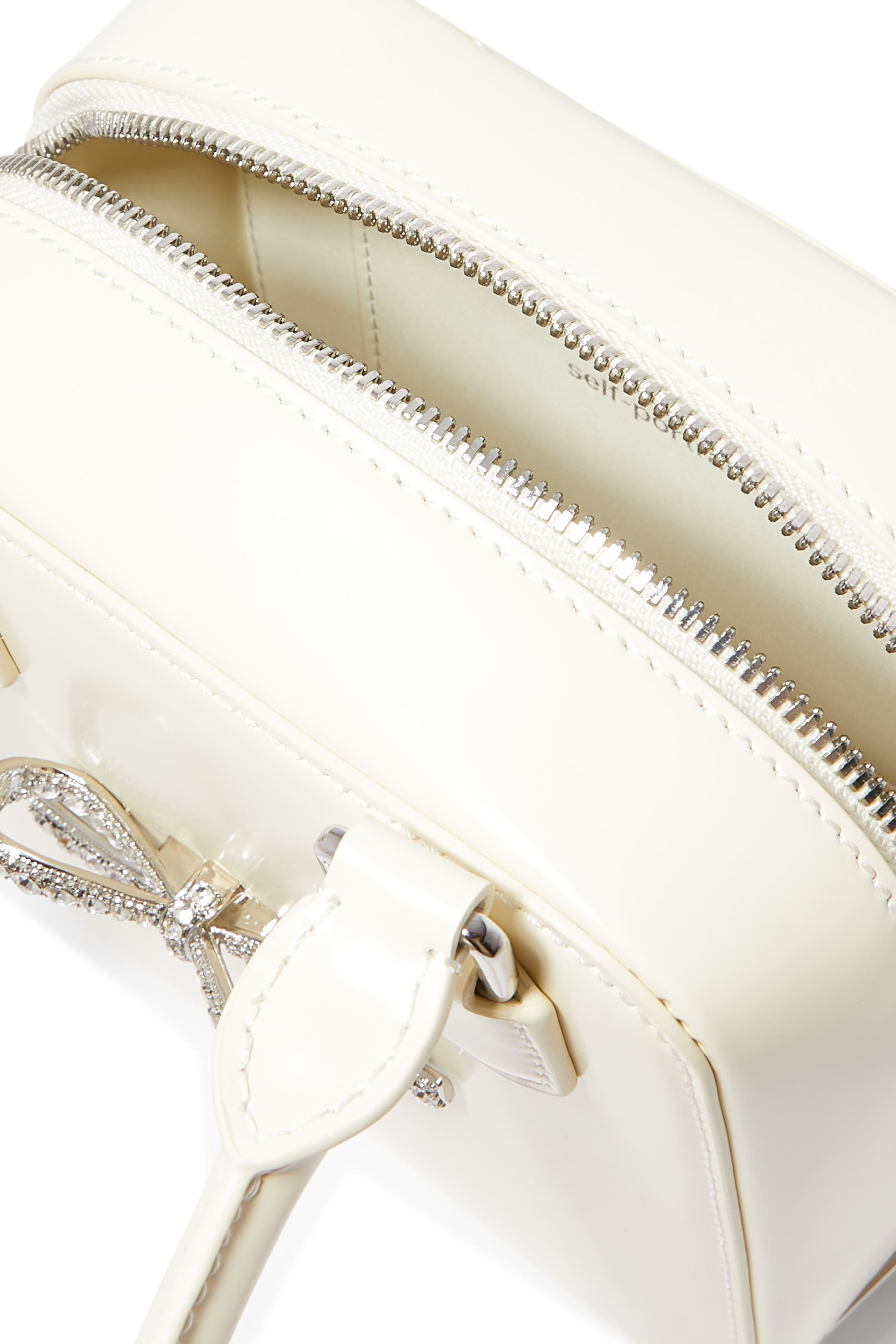 حقيبة كتف بتصميم مربع جلد