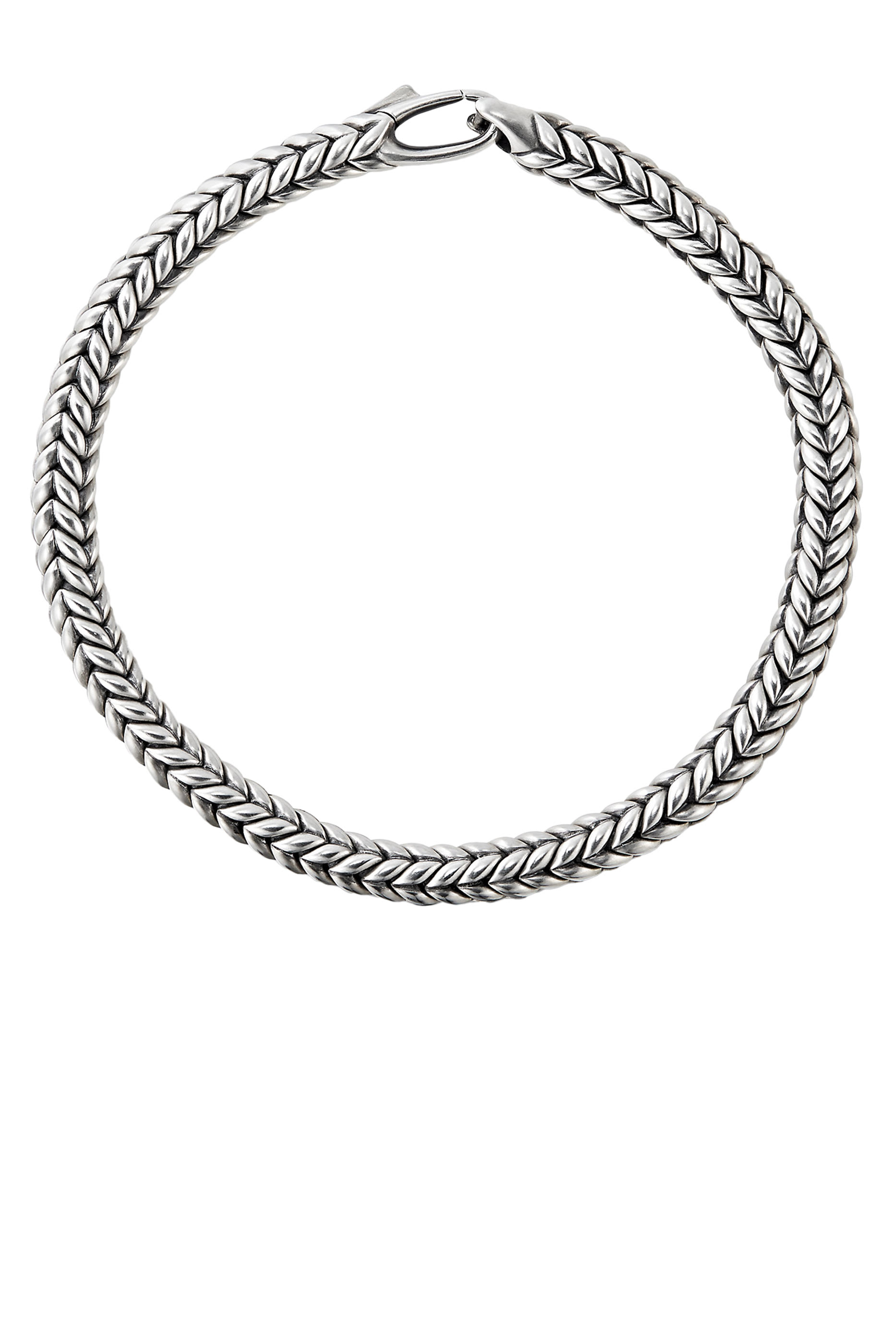 سوار خرز بنمط شيفرون، فضة إسترلينية