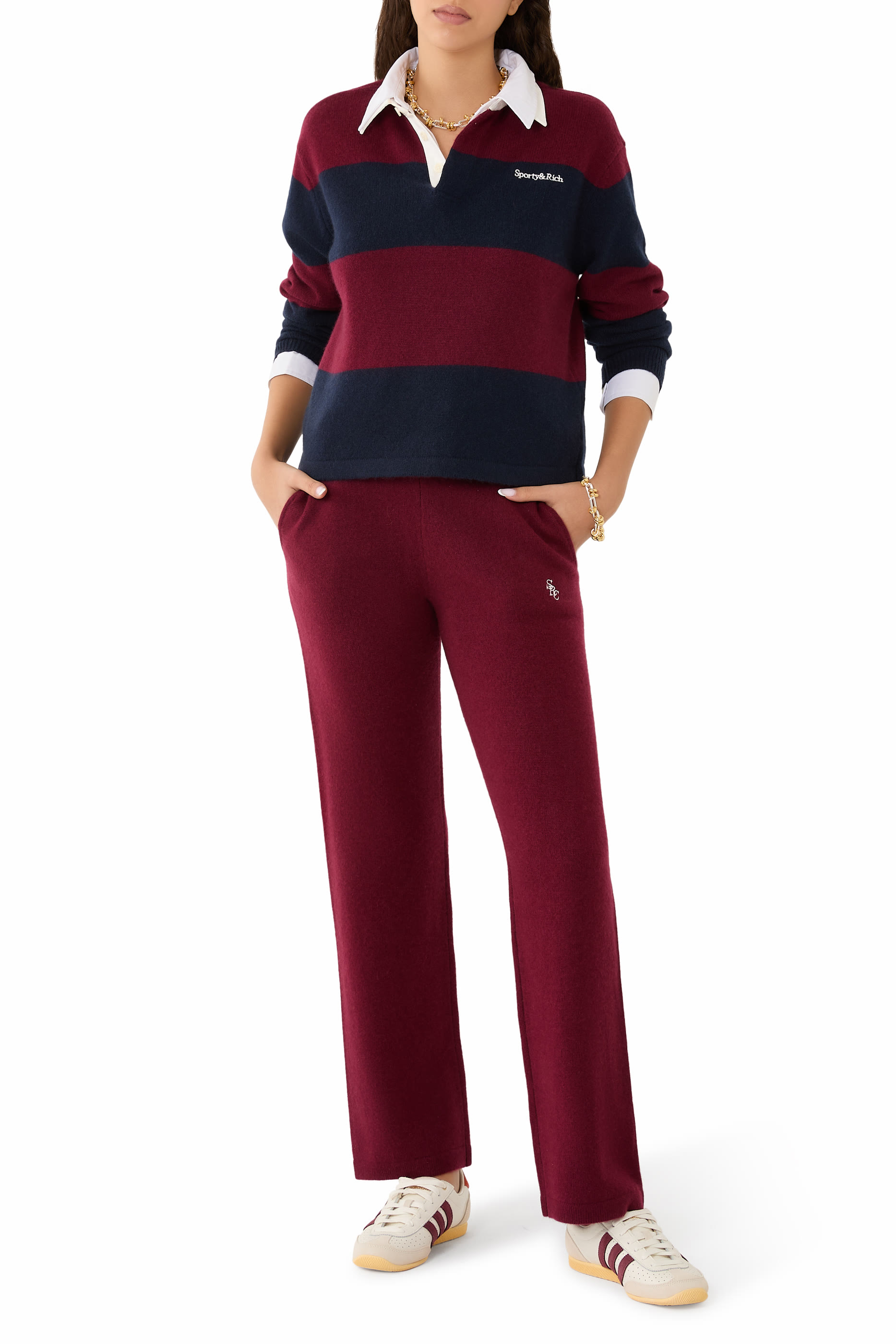 بنطال مطرز بشعار SRC‏ كشمير