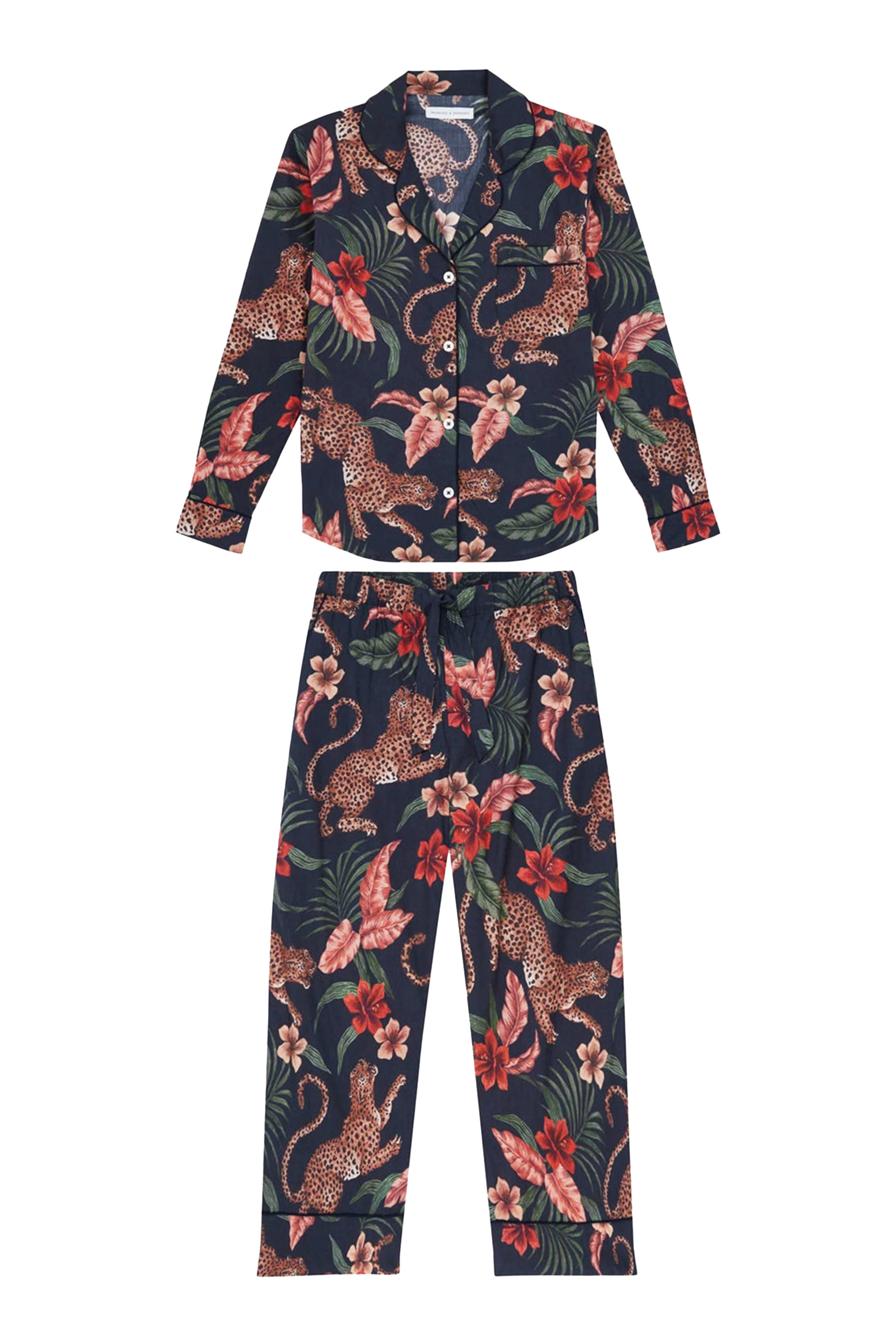 طقم بيجامة سوليا بطبعة ليوبارد