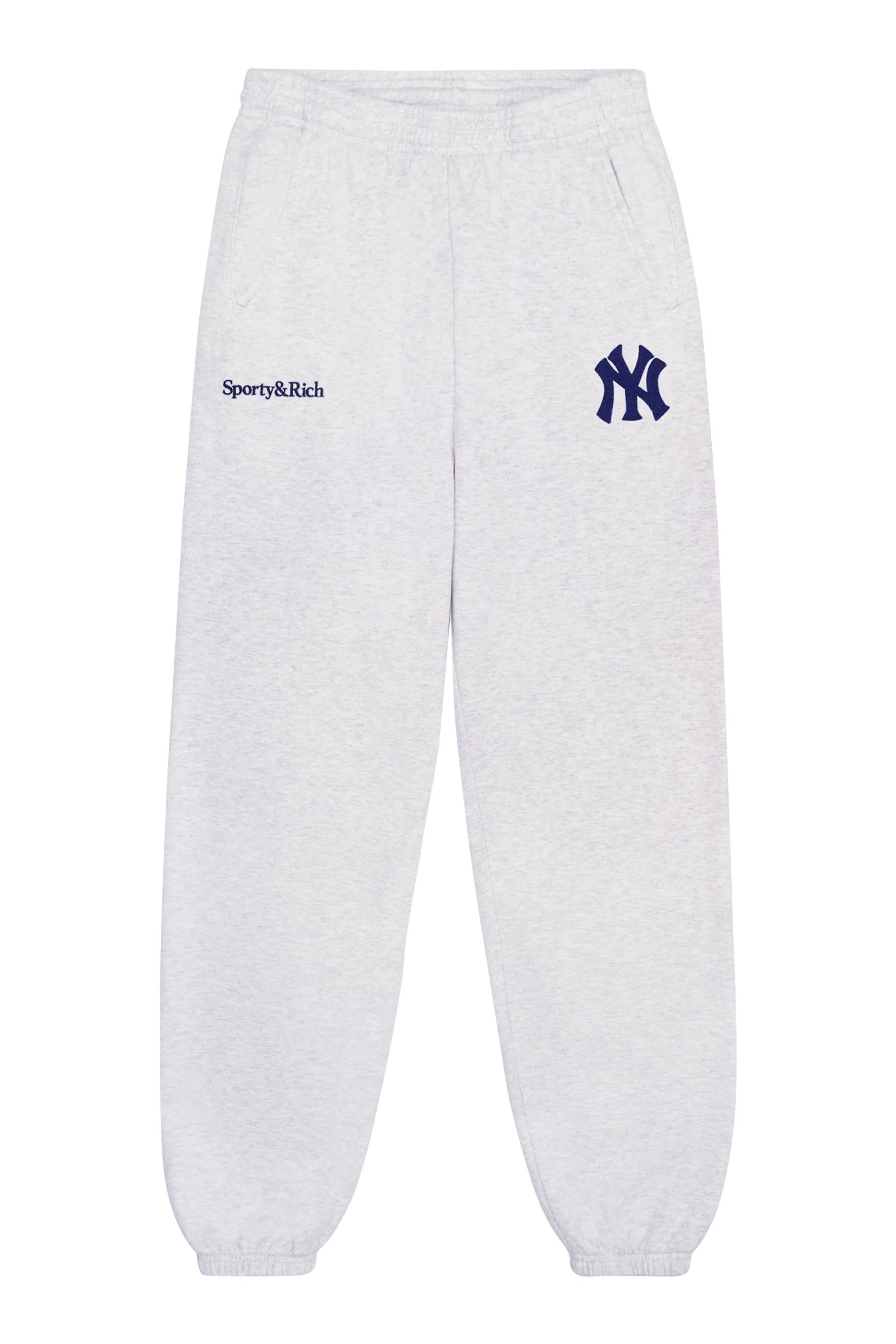 بنطال رياضي بشعار يانكيز الكلاسيكي بخط سيريف